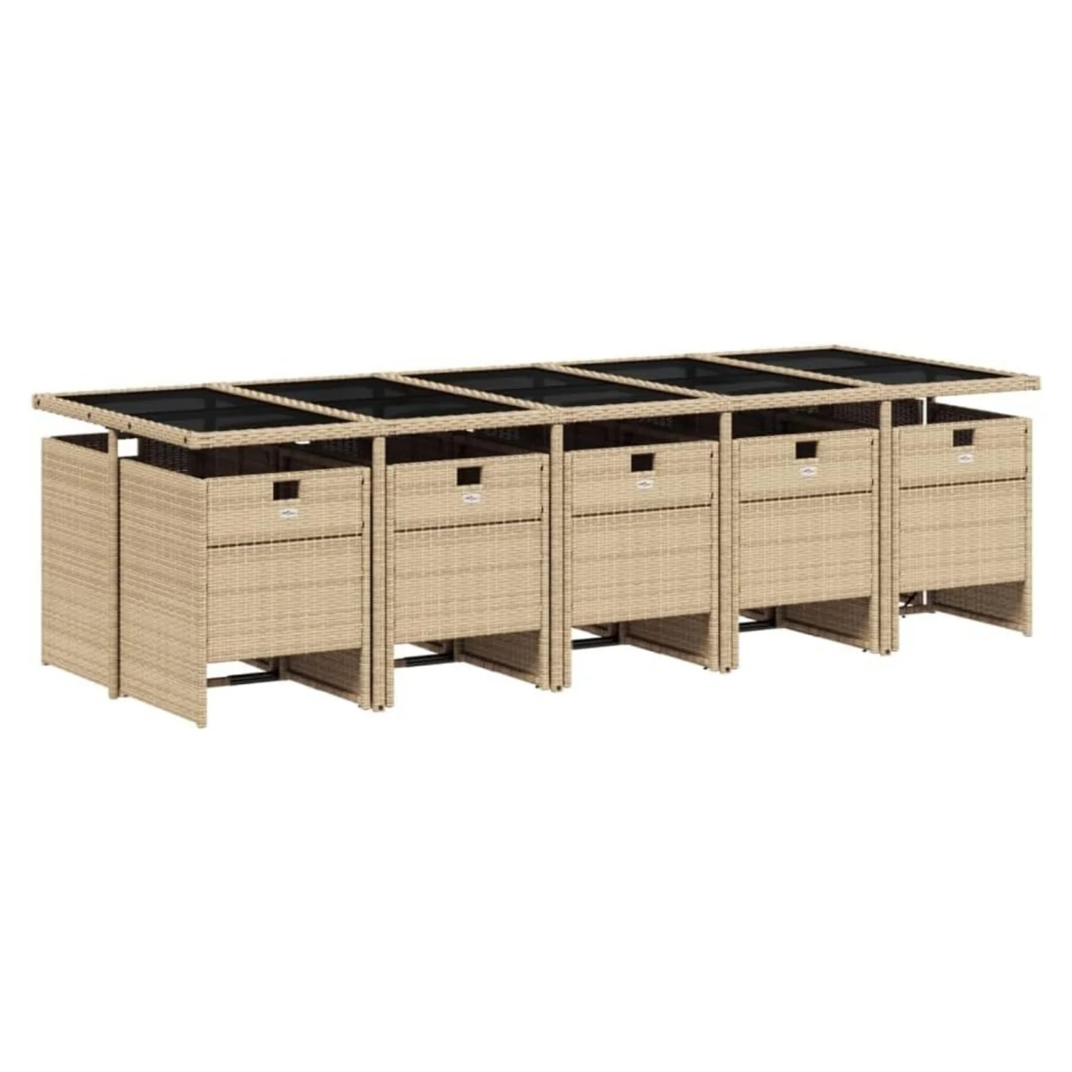 All Weather Wicker Patio Dinning Table Set - Image 9