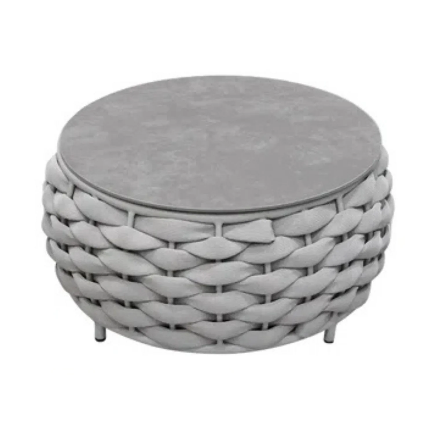 Bird’s Nest Shape 3-Piece Hand-Woven Rope Patio Set - Image 9