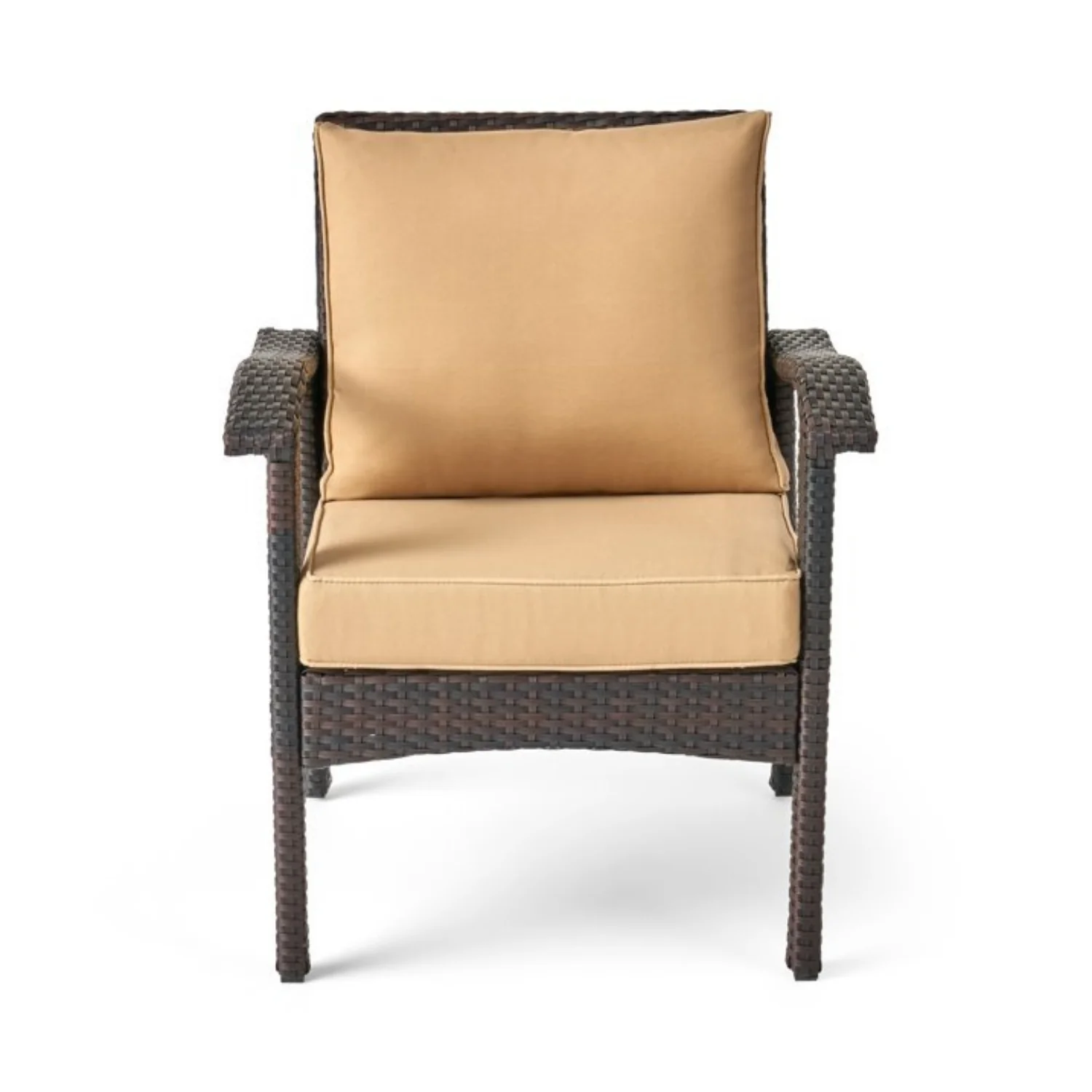 Dark Brown 8 Seater Outdoor Wicker Conversation Set - Image 10