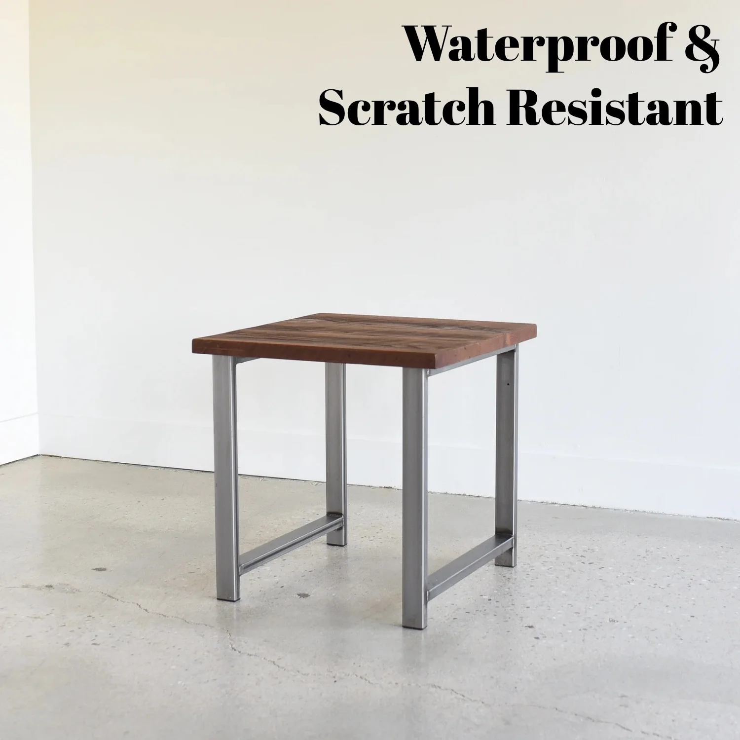 Modern Sheesham Wood Top End Table - Image 4