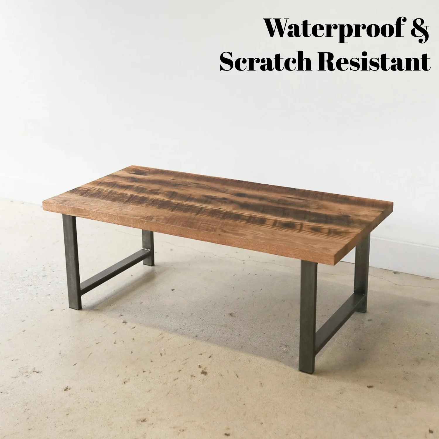 Natural Wooden Top Coffee Table - Image 3