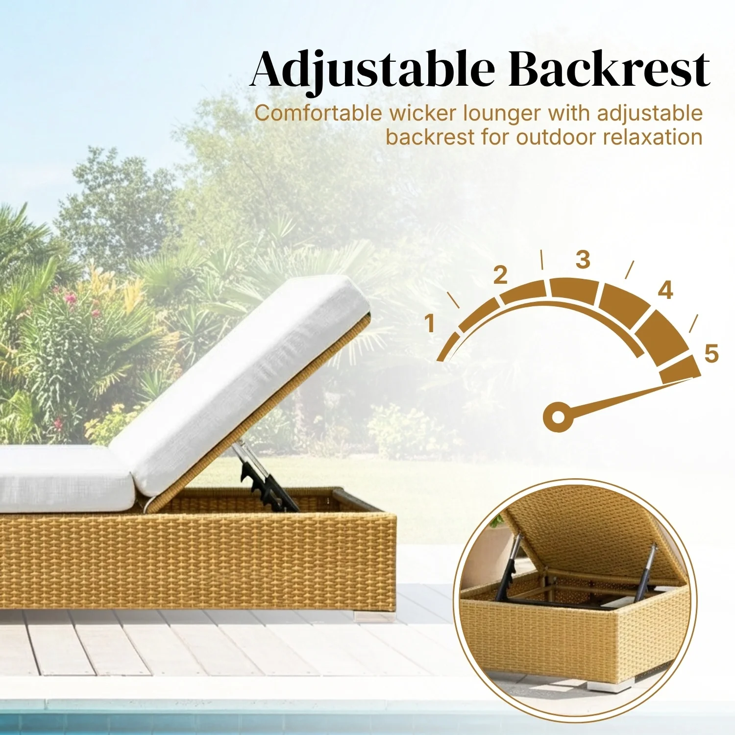 Outdoor 2-Piece Chaise Lounge Chair with Adjustable Settings and Cushions - Image 3