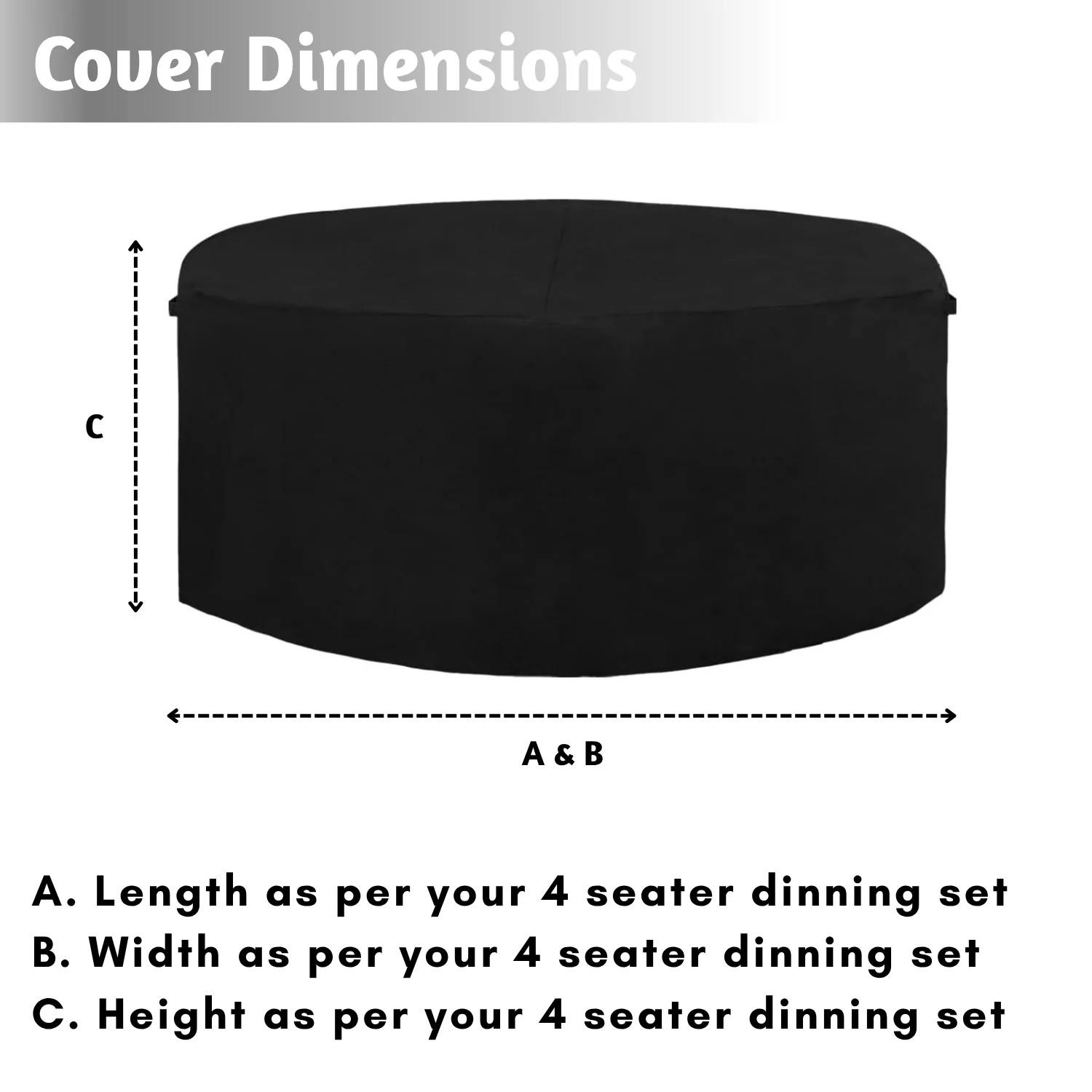 Outdoor 4+1 Dinning Set Cover - Image 5