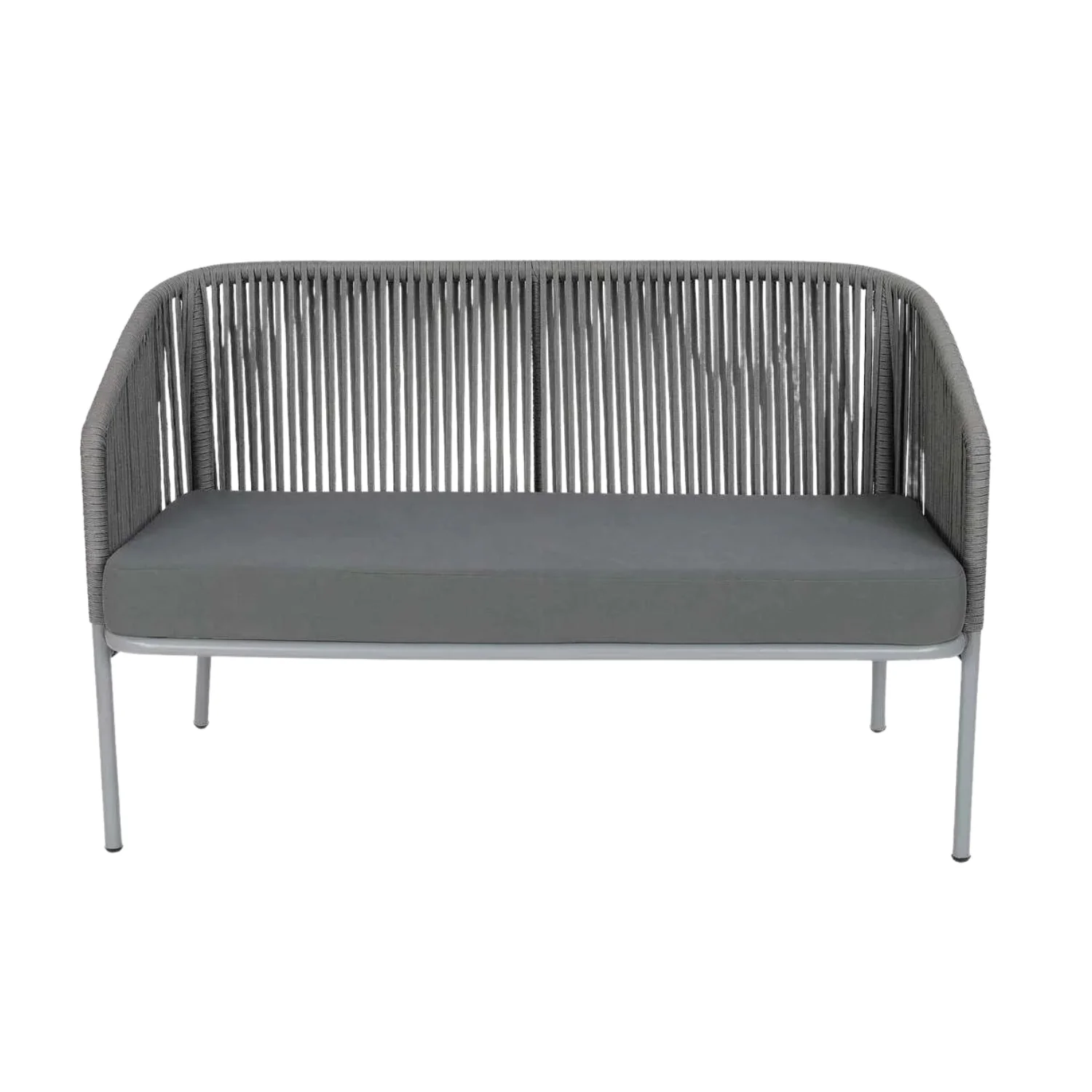 Outdoor 4 Piece Modern Woven Rope Sofa Set - Image 12