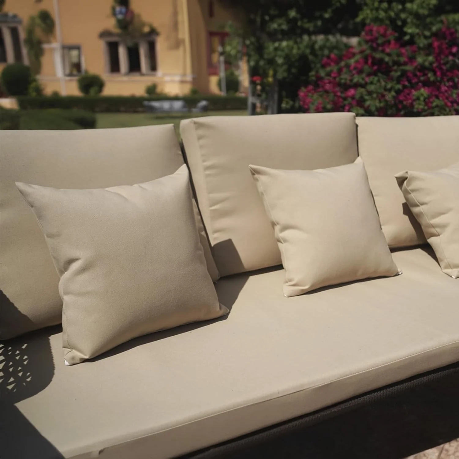 Outdoor 5 Seater Rope Conversation Sofa Set - Image 7
