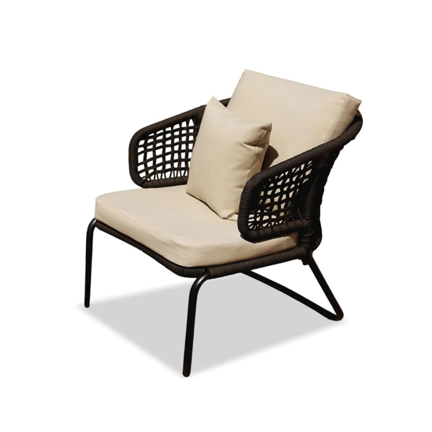 Outdoor 5 Seater Rope Conversation Sofa Set - Image 9