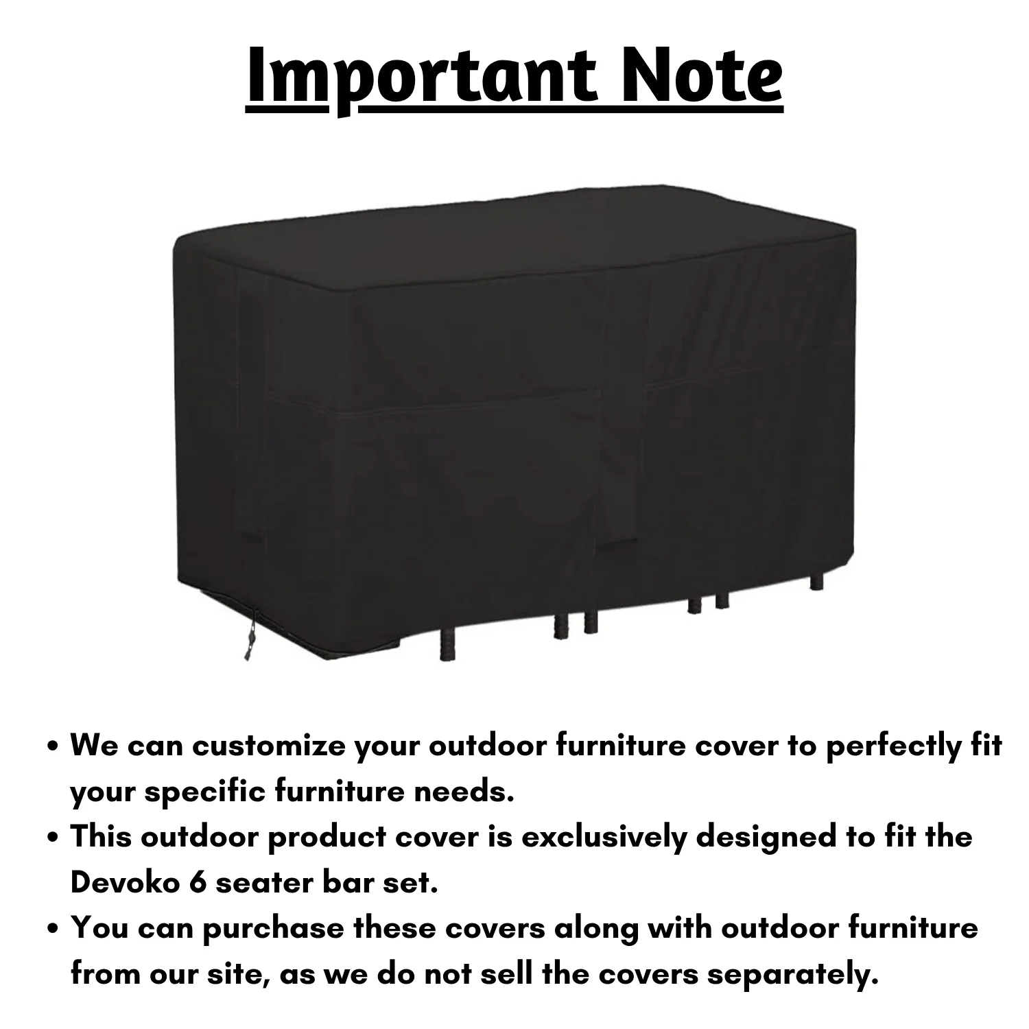 Outdoor 6+1 Bar Set Cover - Image 6