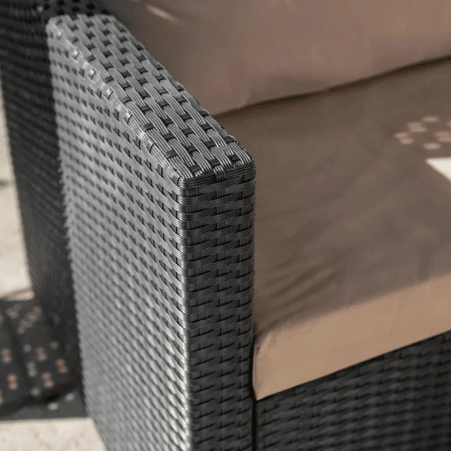 Outdoor All-Weather Rattan Wicker Three Seater Sofa - Image 7