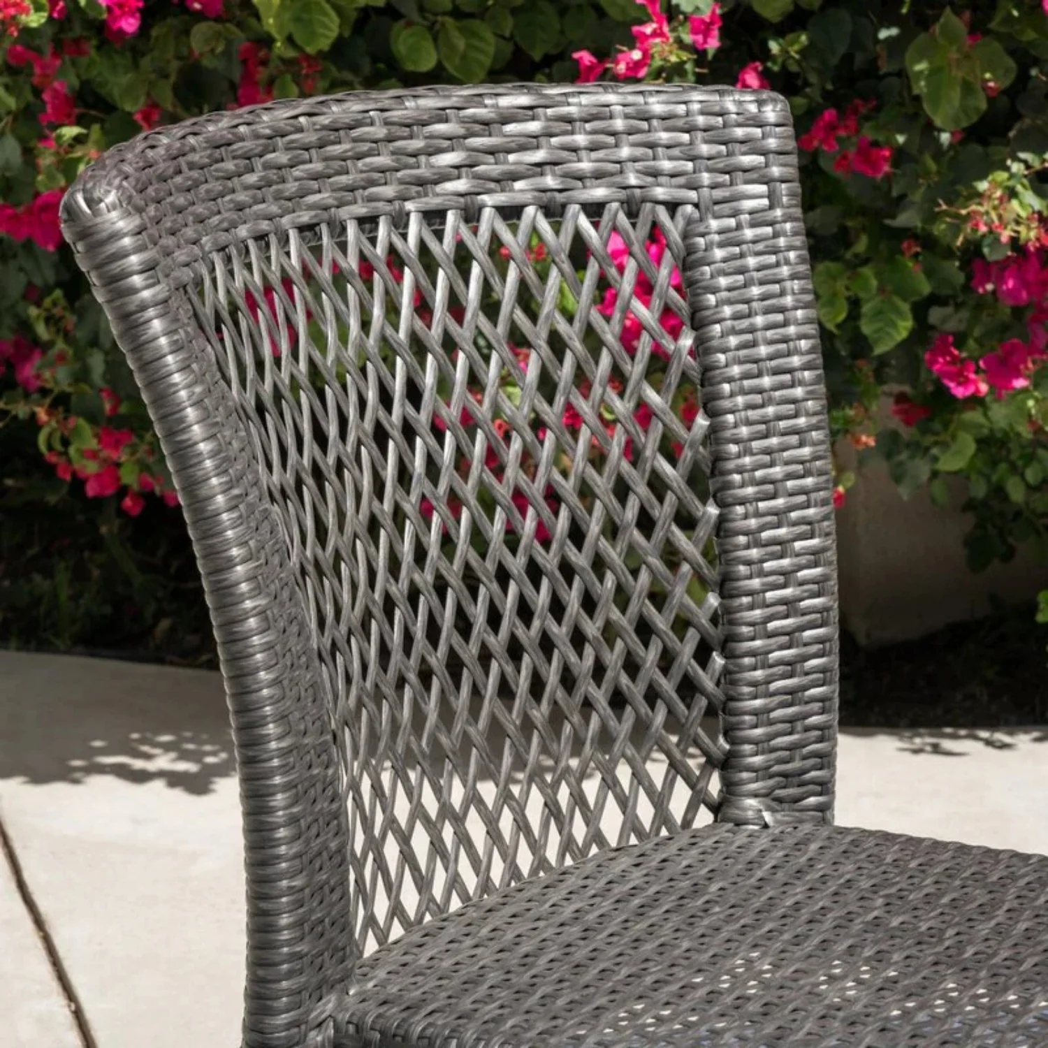 Outdoor All-Weather Resistant Rattan Wicker 5-Piece Dining Set - Image 3