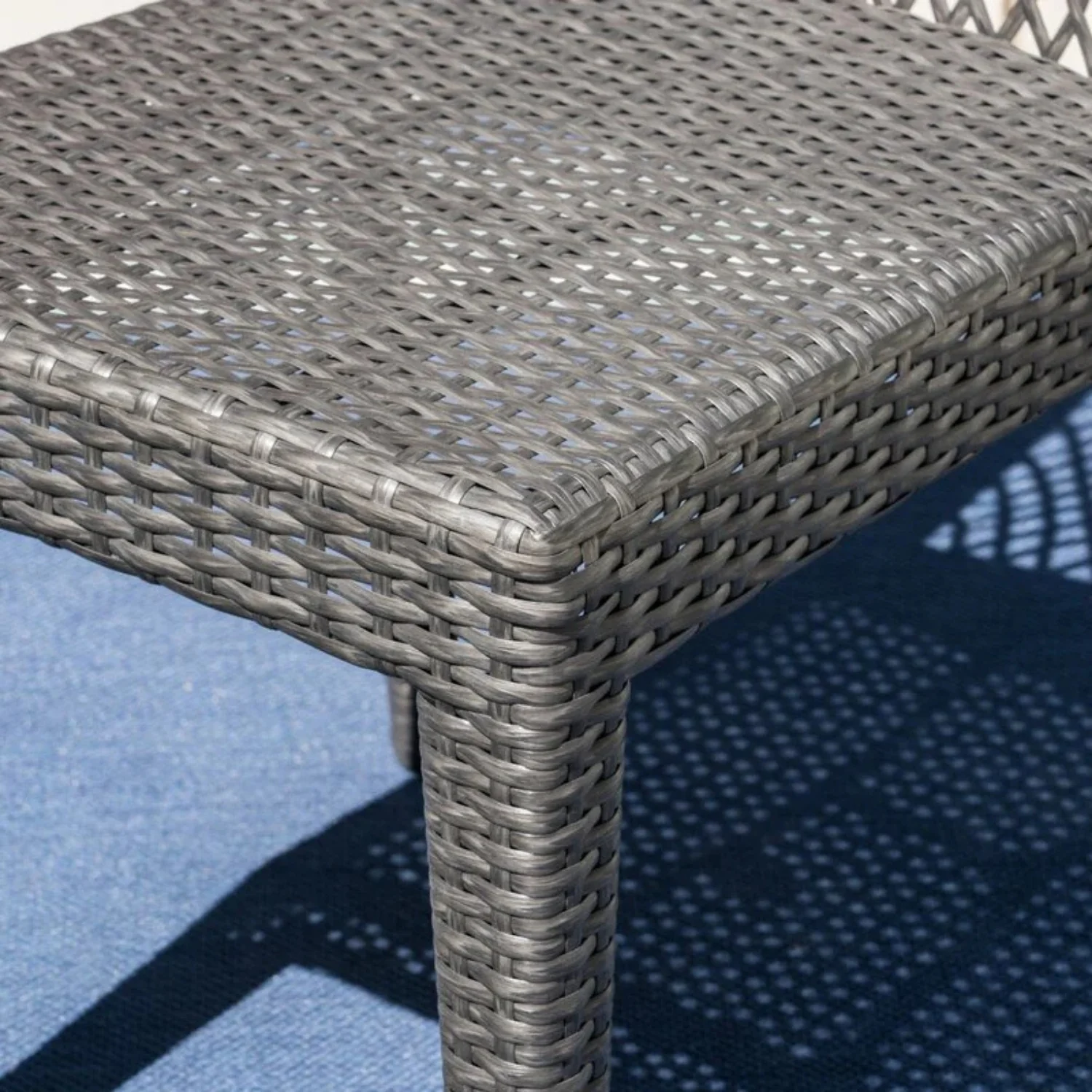 Outdoor All-Weather Resistant Rattan Wicker 5-Piece Dining Set - Image 4