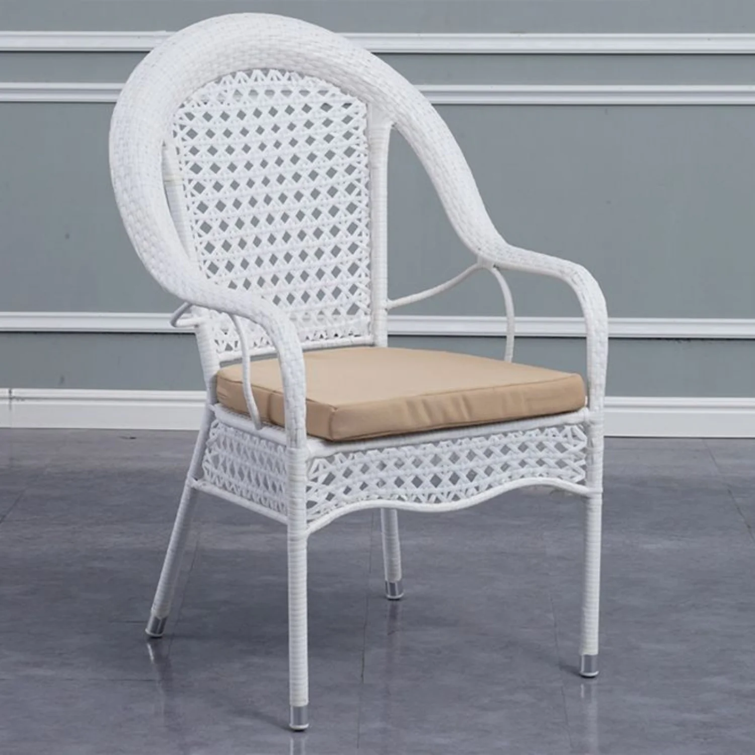 Outdoor All-Weather Resistant Rattan Wicker 5-Piece Dining Set - Image 3