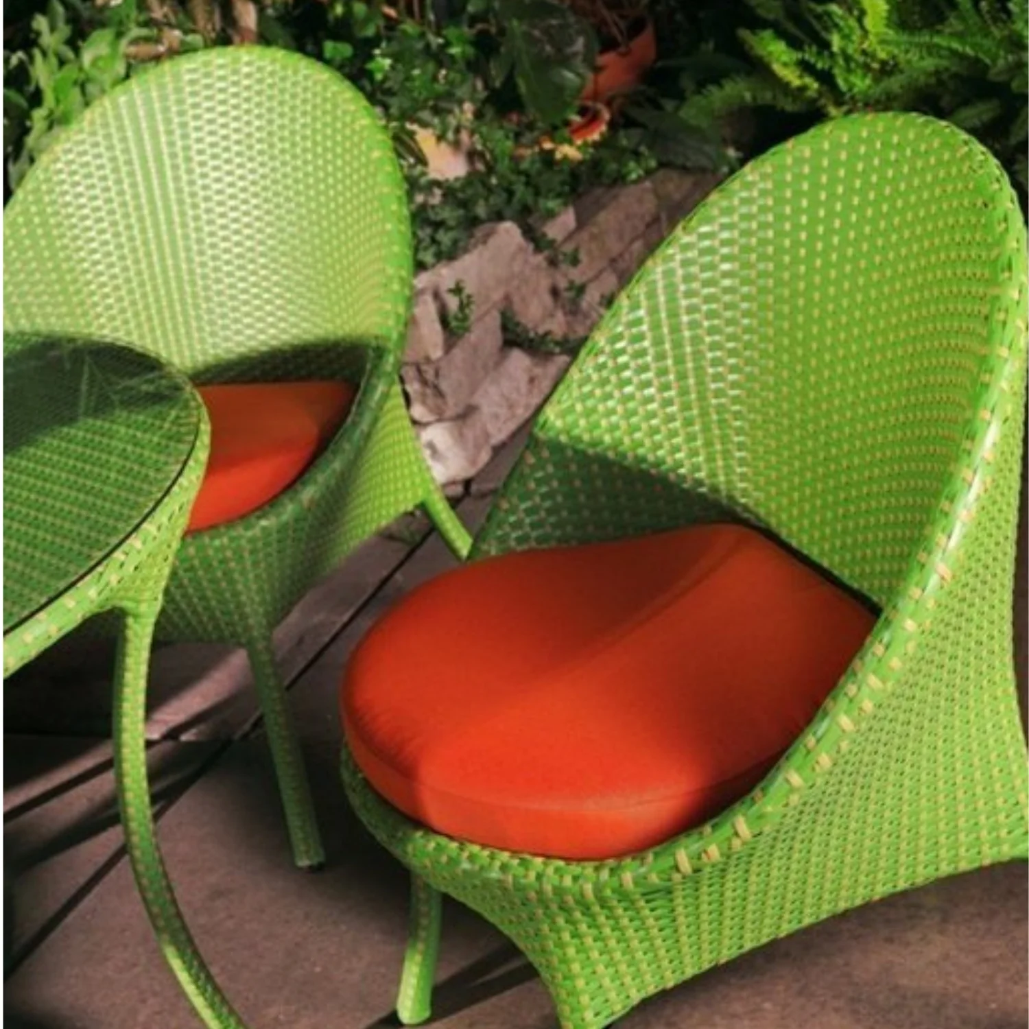 Outdoor All-Weather Resistant Rattan Wicker 5-Piece Dining Set - Image 11