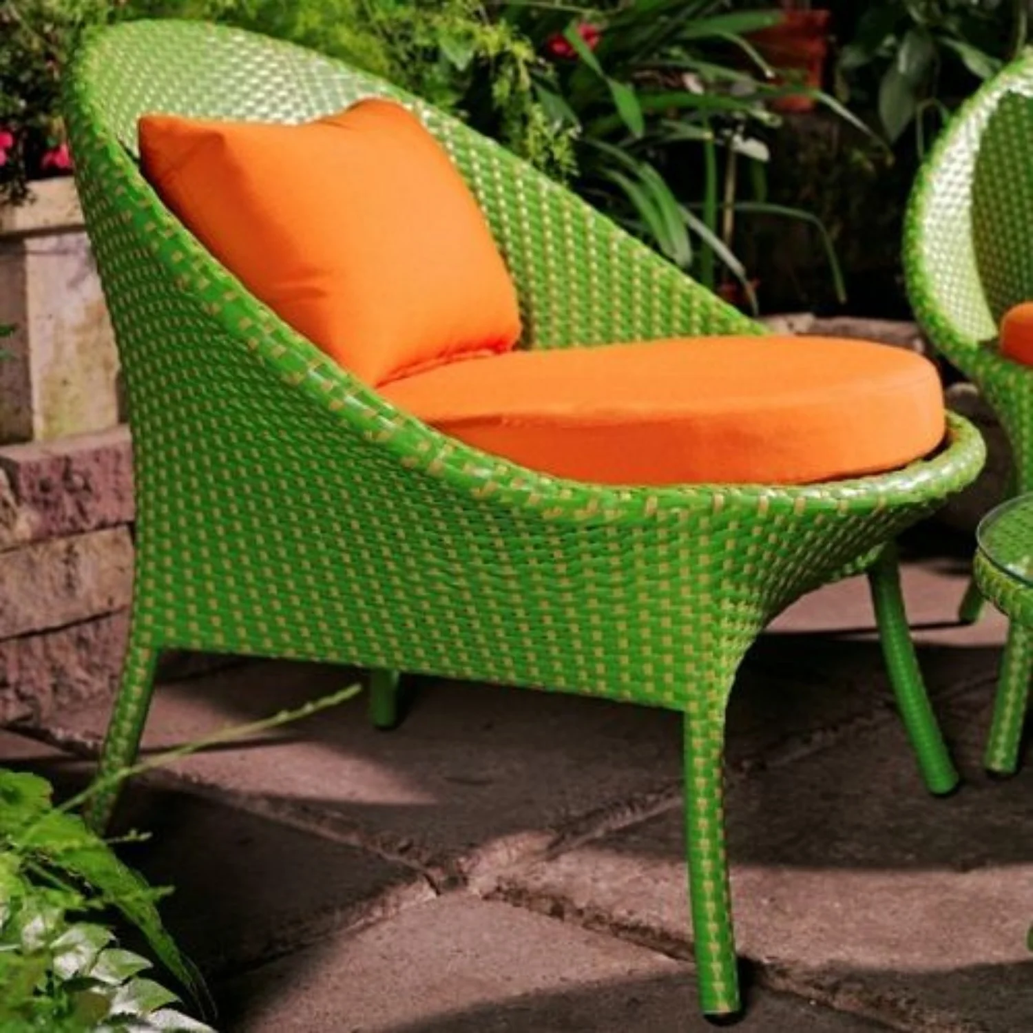Outdoor All-Weather Resistant Rattan Wicker 5-Piece Dining Set - Image 3