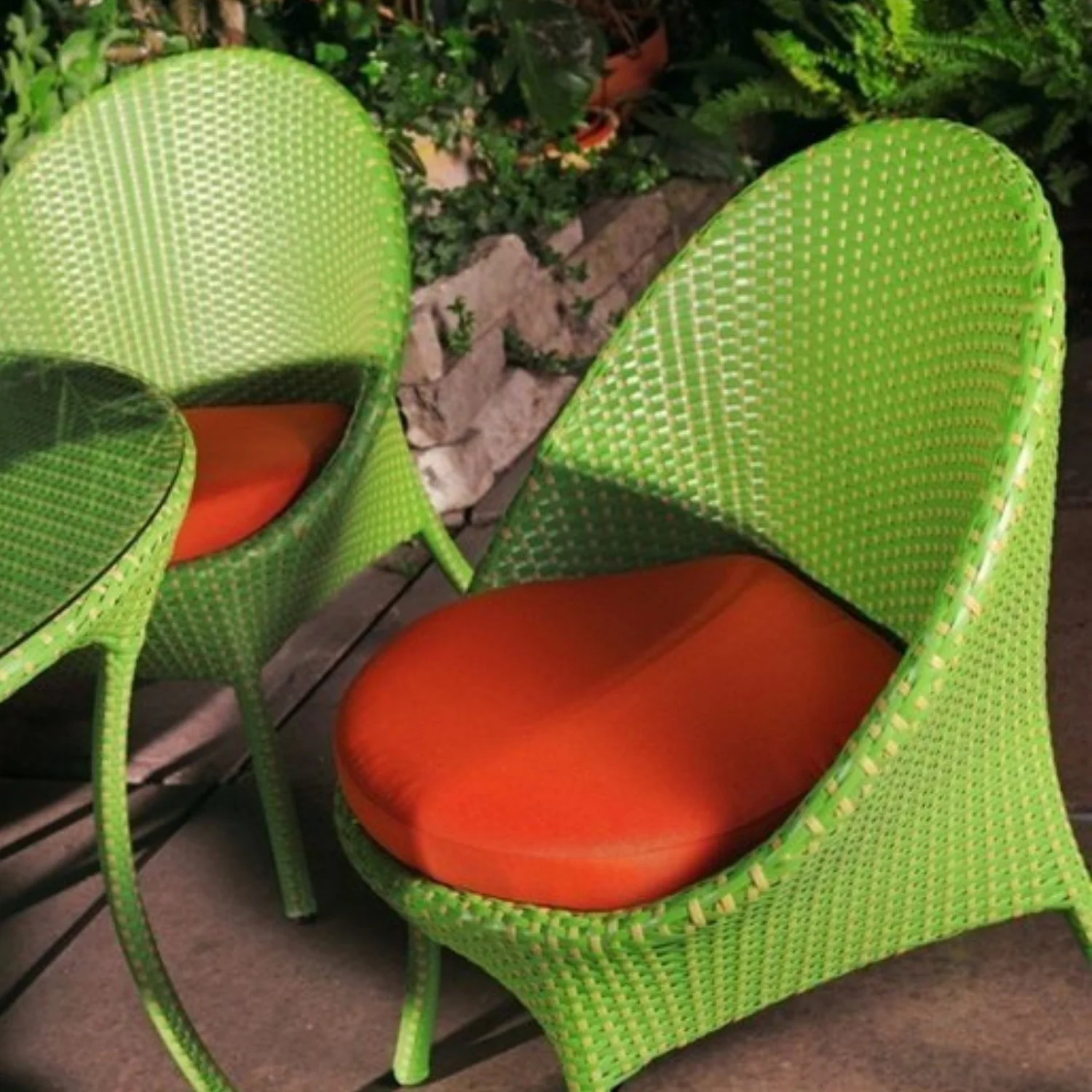 Outdoor All-Weather Resistant Rattan Wicker 5-Piece Dining Set - Image 8