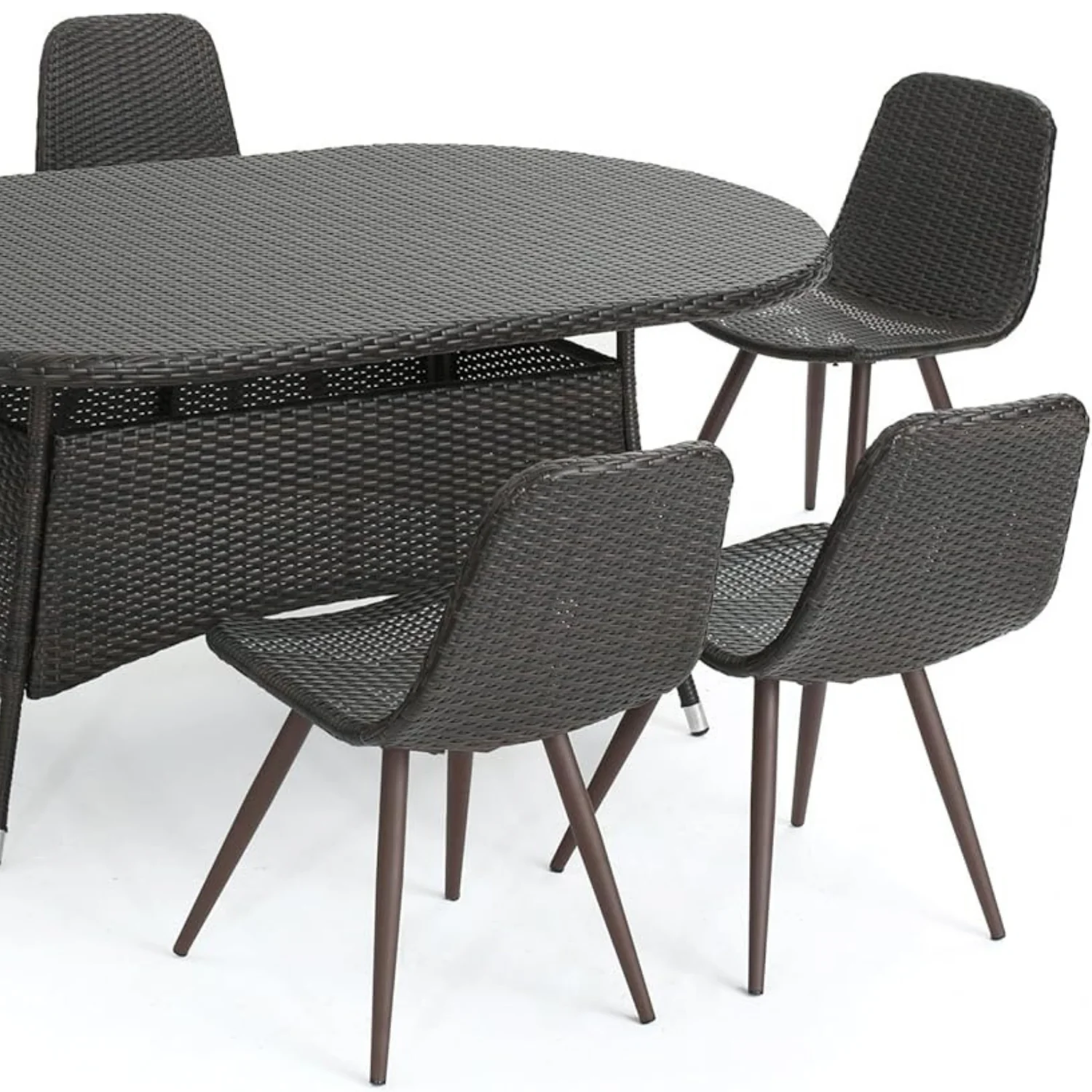 Outdoor All-Weather Resistant Rattan Wicker 7-Piece Dining Set - Image 9