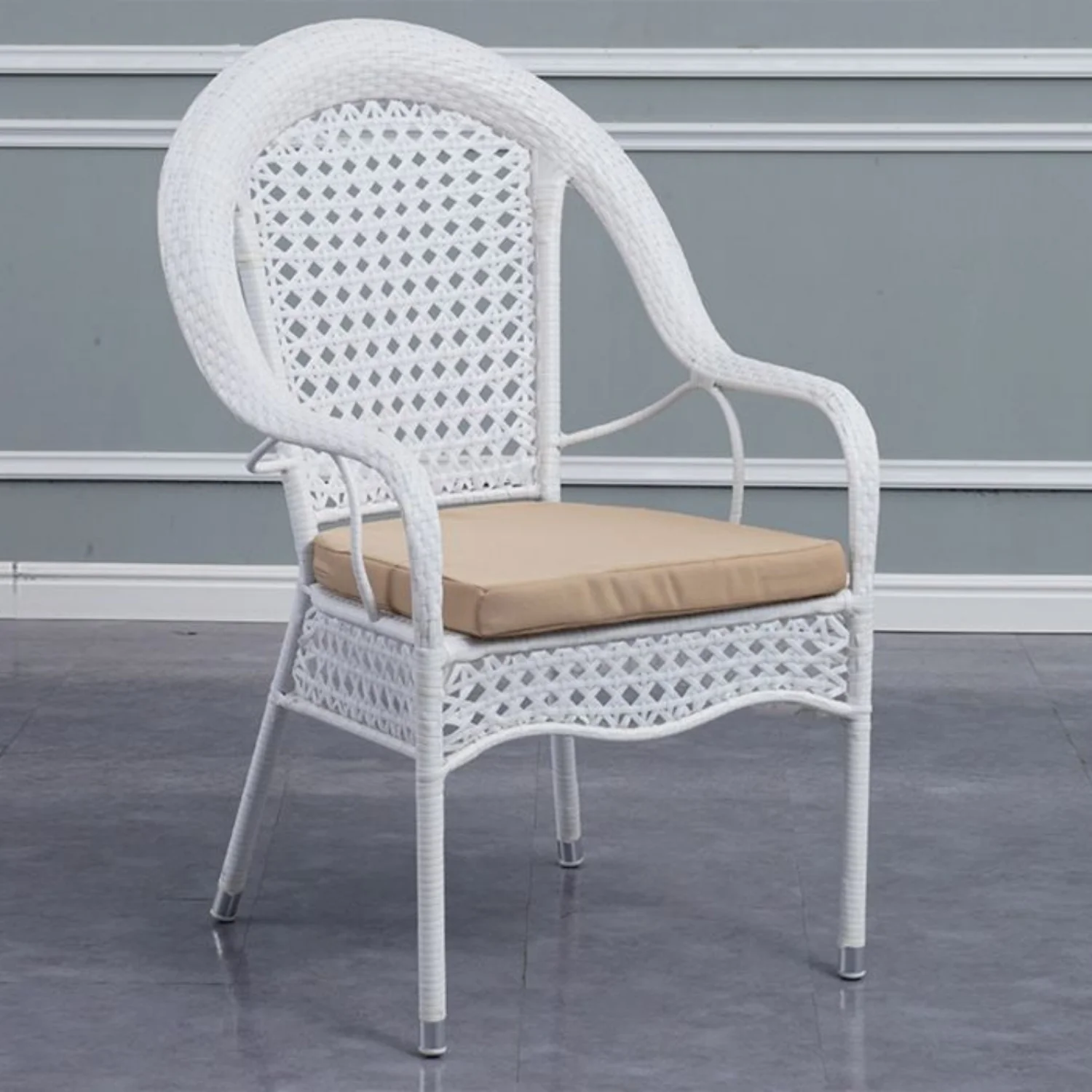 Outdoor All-Weather Resistant Rattan Wicker 7-Piece Dining Set - Image 3