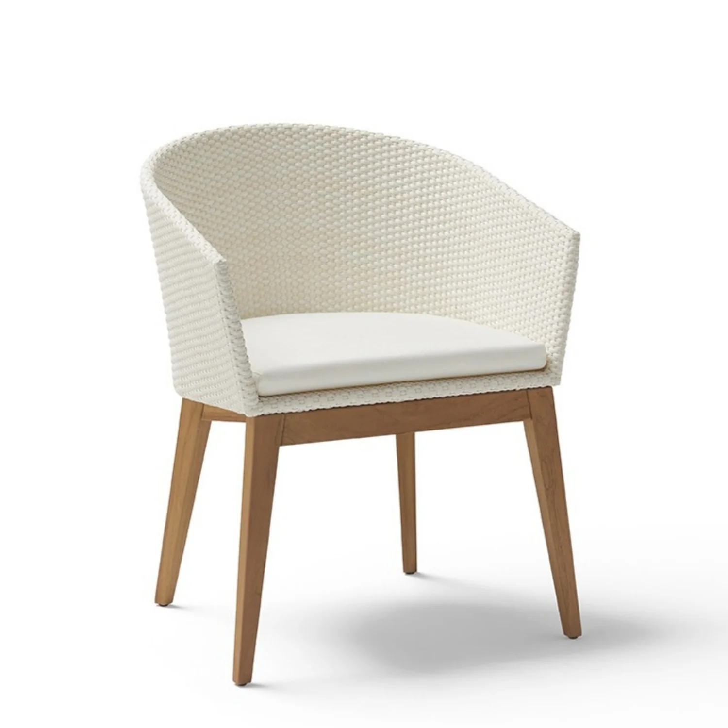 Outdoor All-Weather Resistant Rattan Wicker 7-Piece Dining Set (White) - Image 9