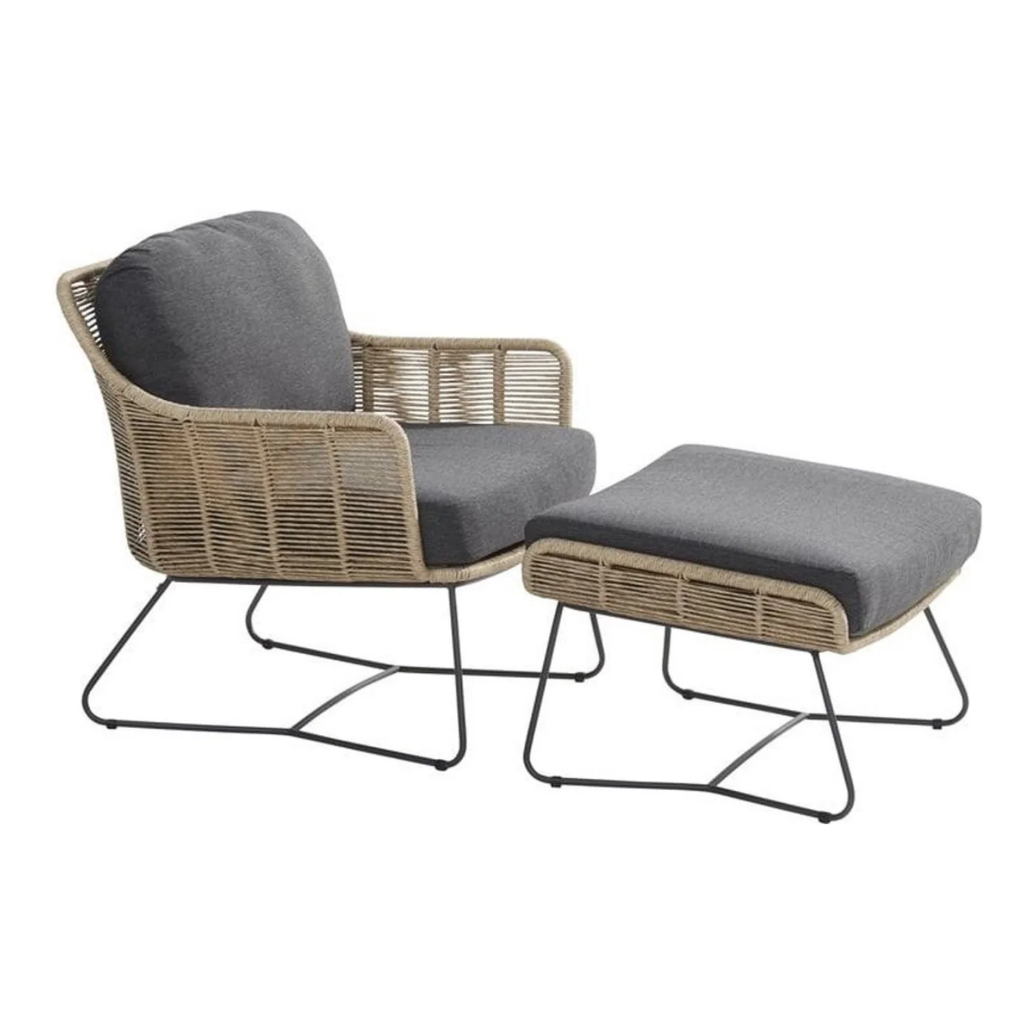 Outdoor All-Weather Rope Footstool - Image 8