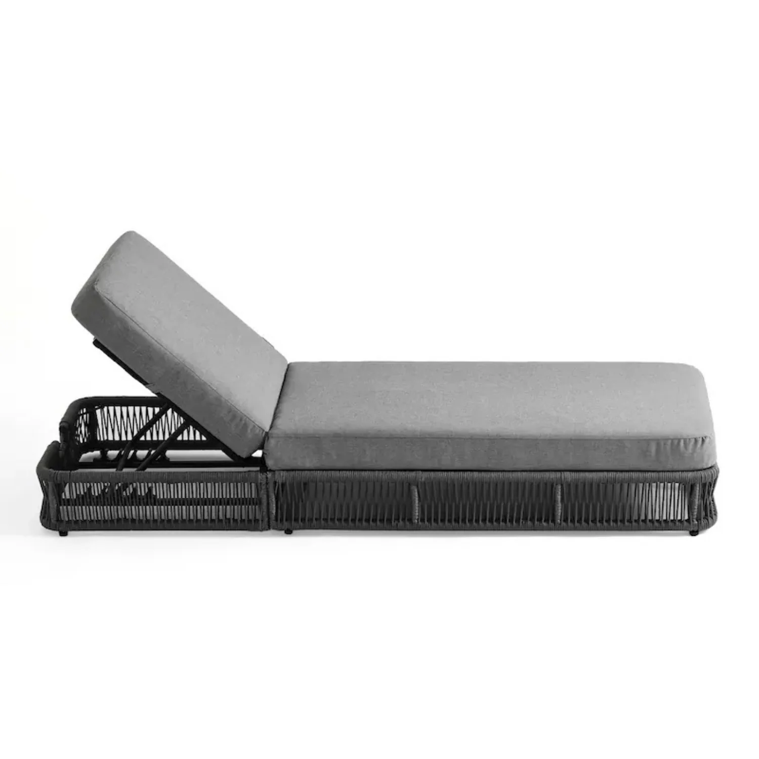 Outdoor All-Weather Rope Lounger Set of 2 (Grey) - Image 8