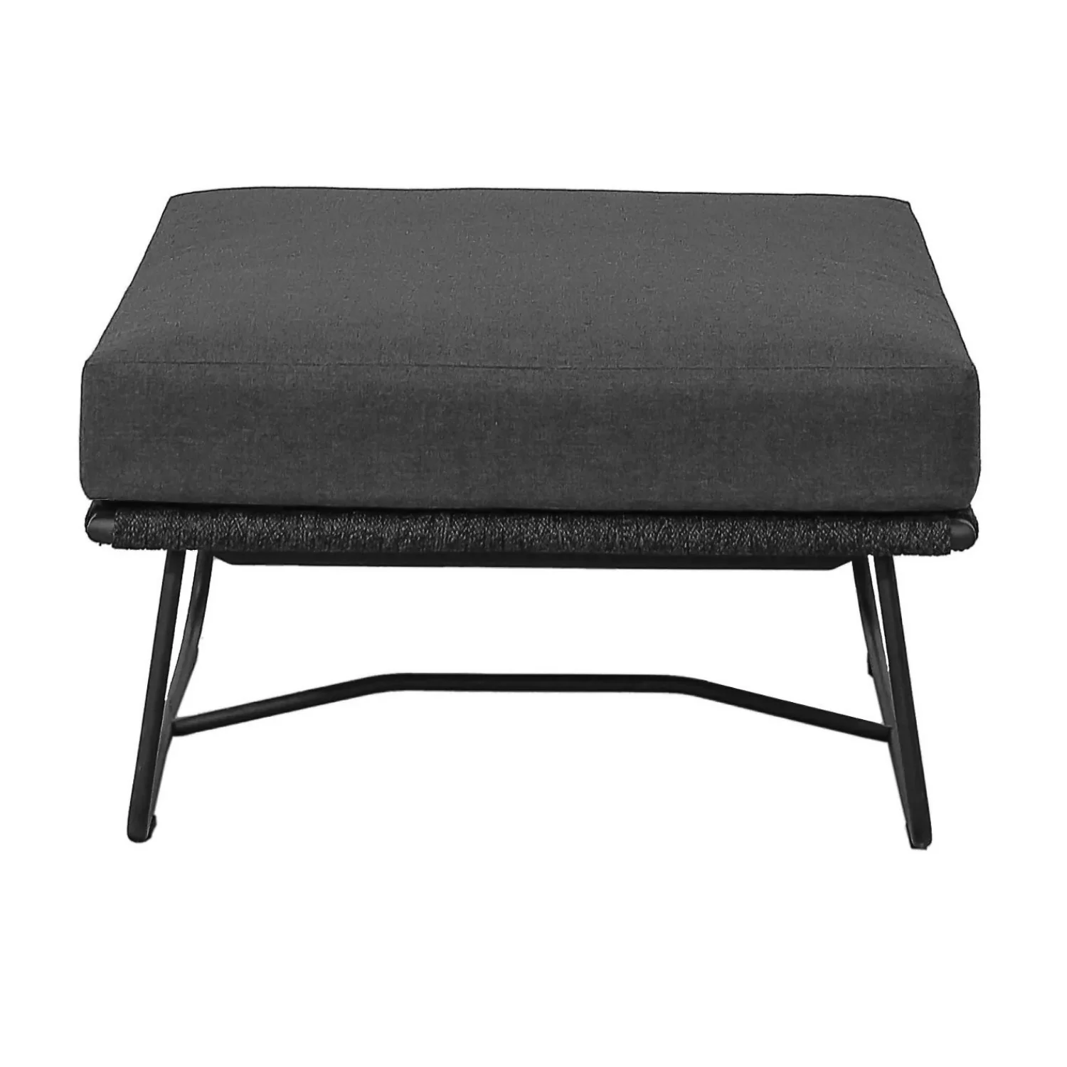 Outdoor All-Weather Rope Ottoman - Image 3