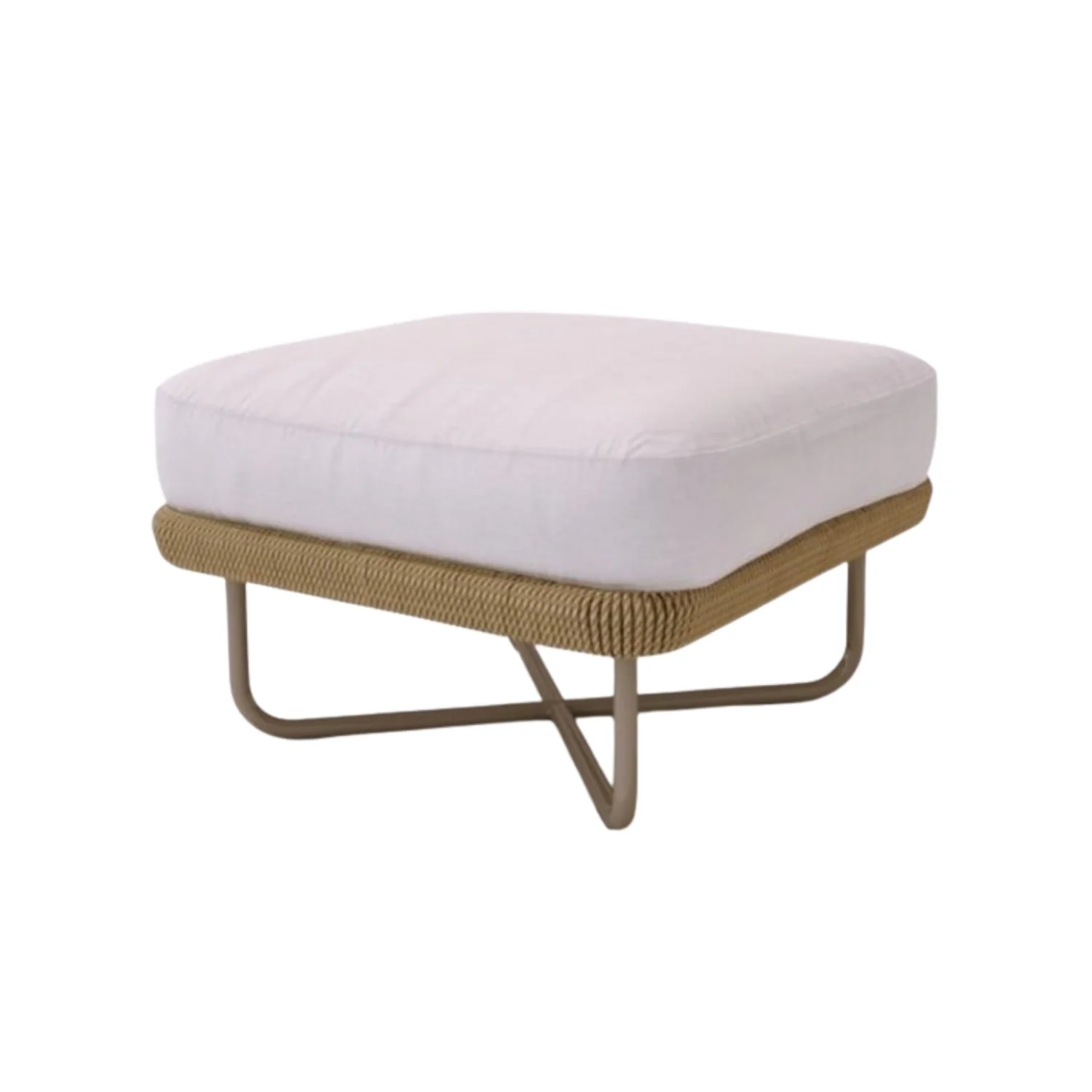 Outdoor All-Weather Rope Ottoman - Image 3