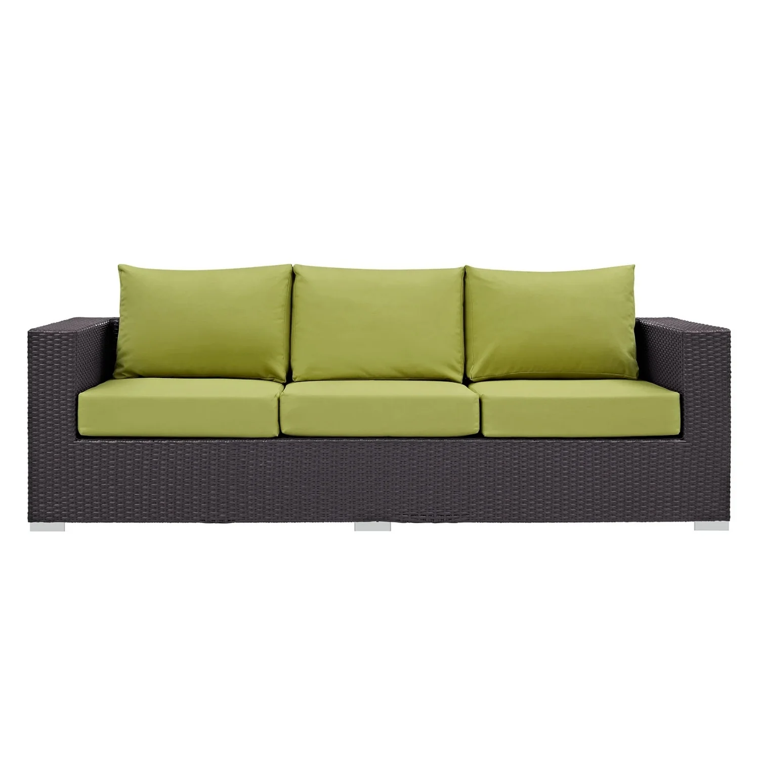 Outdoor All-Weather Wicker 3-Seater Sofa - Image 7