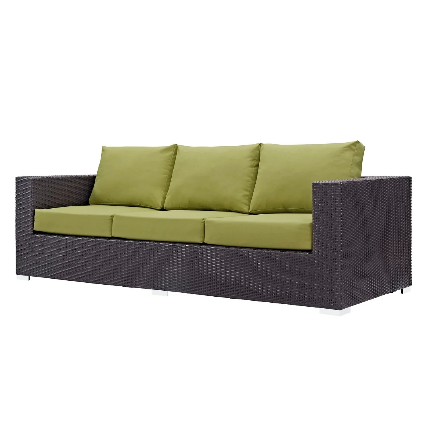 Outdoor All-Weather Wicker 3-Seater Sofa - Image 9