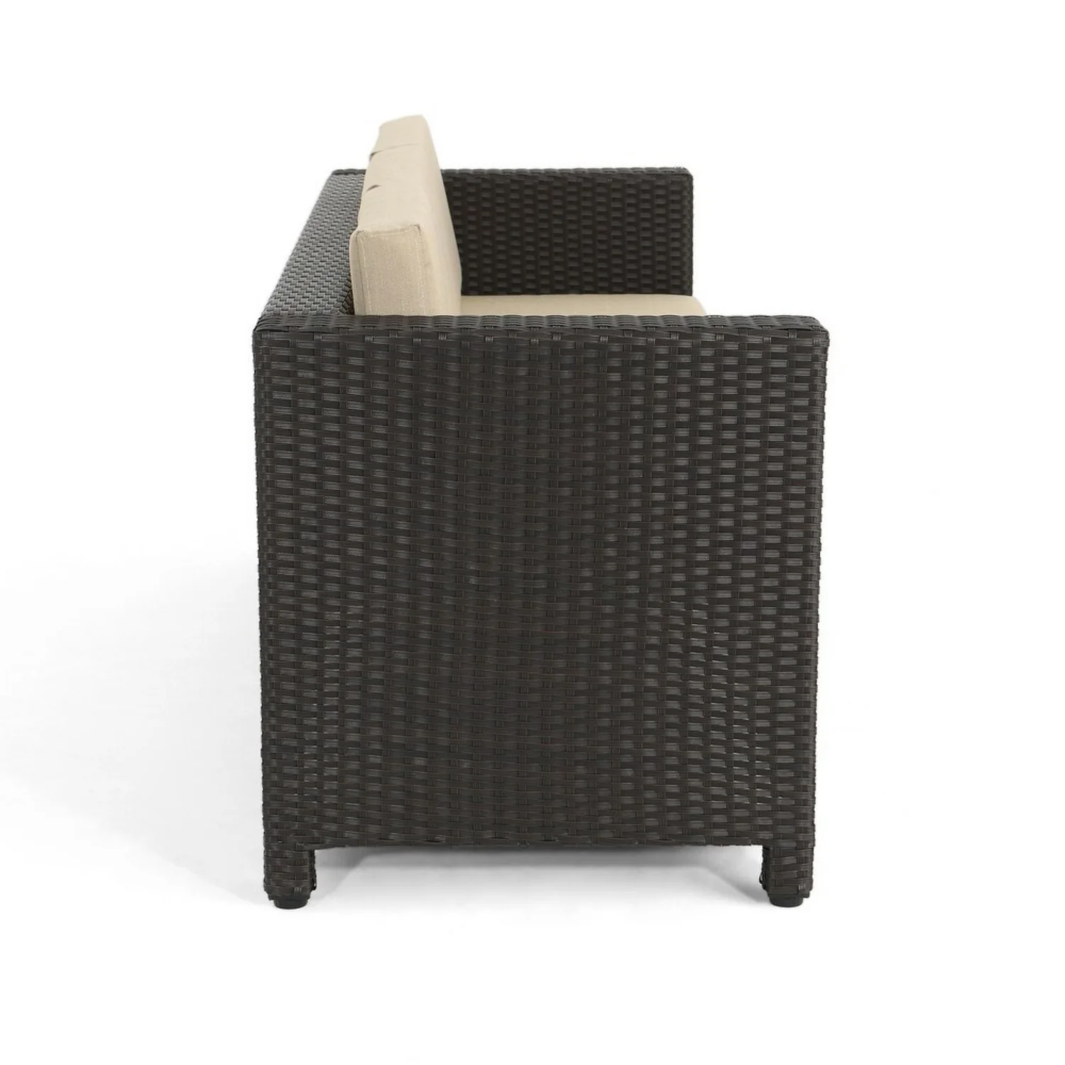 Outdoor All-Weather Wicker 3-Seater Sofa - Image 3