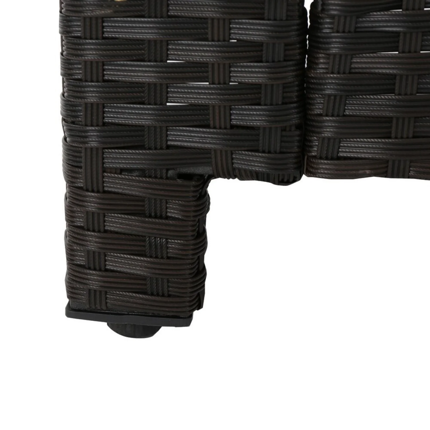Outdoor All-Weather Wicker 3-Seater Sofa - Image 9