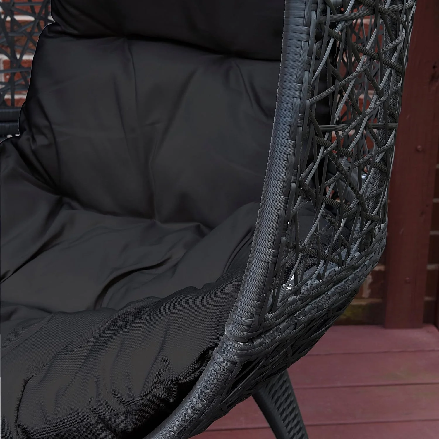 Outdoor All-Weather Wicker Egg Chair - Image 3