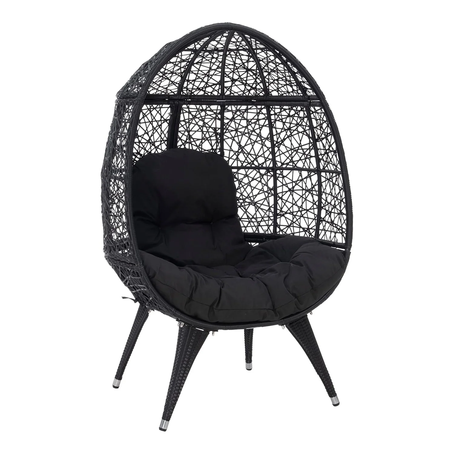 Outdoor All-Weather Wicker Egg Chair - Image 9
