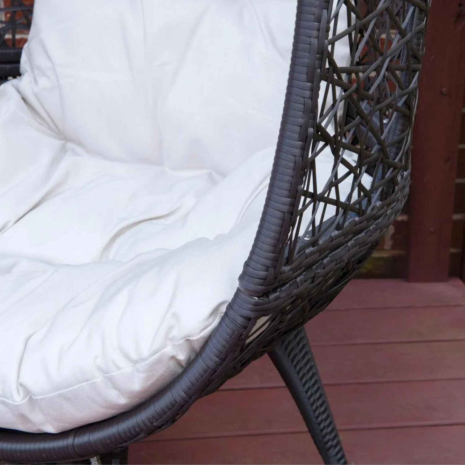 Outdoor All-Weather Wicker Egg Chair - Image 3