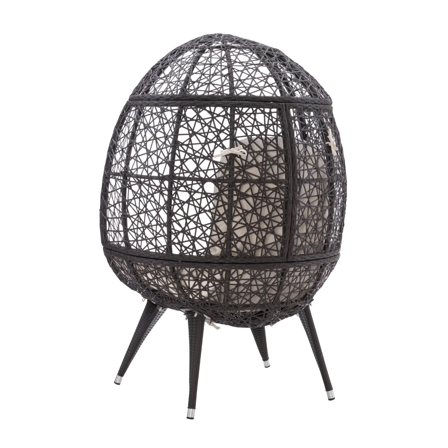 Outdoor All-Weather Wicker Egg Chair - Image 4