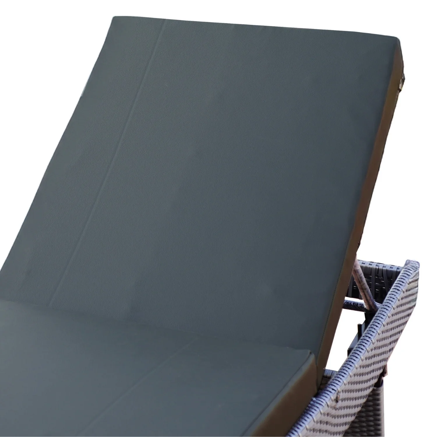 Outdoor All-Weather Wicker Lounger with Cushions - Image 7