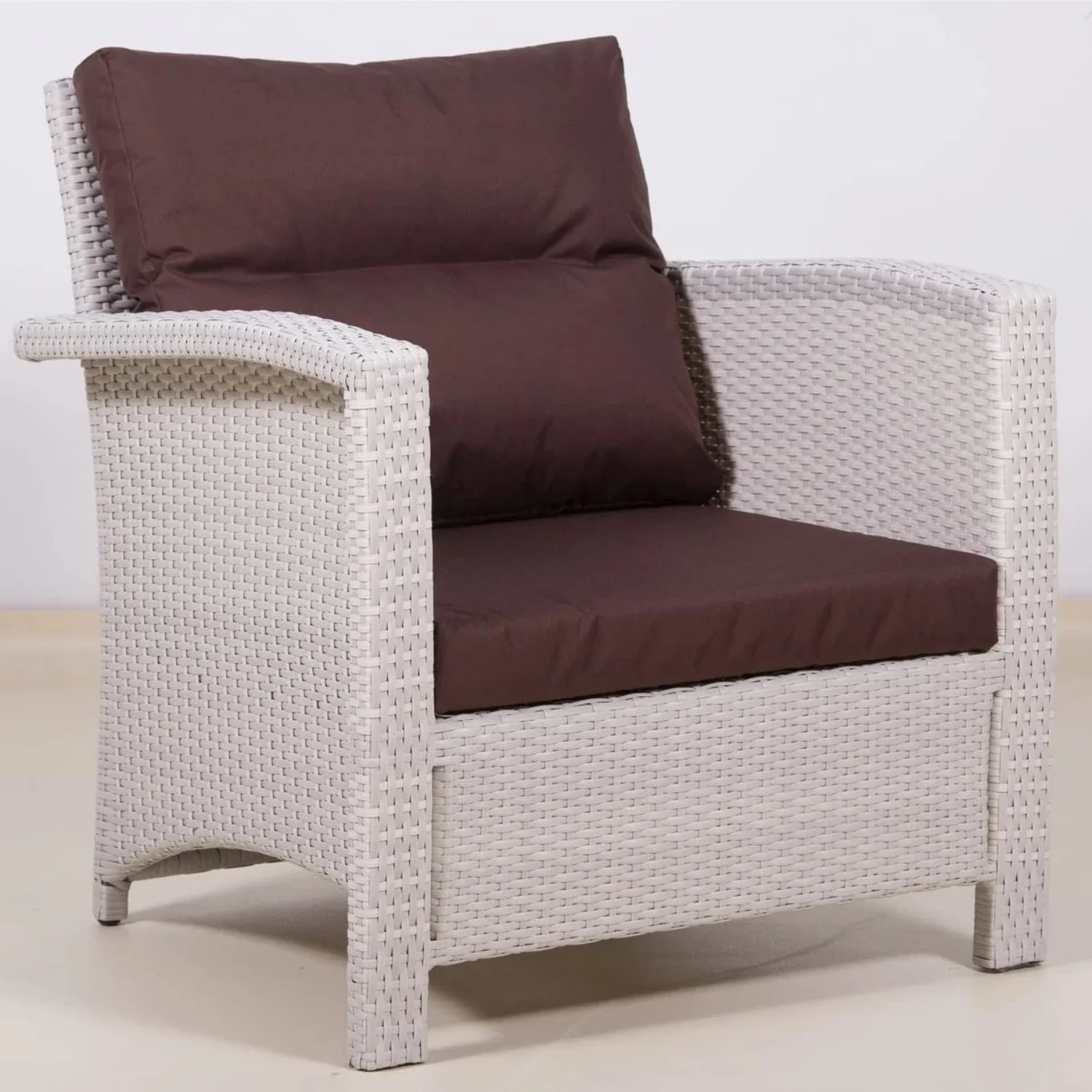 Outdoor All-Weather Wicker Single Seater Sofa