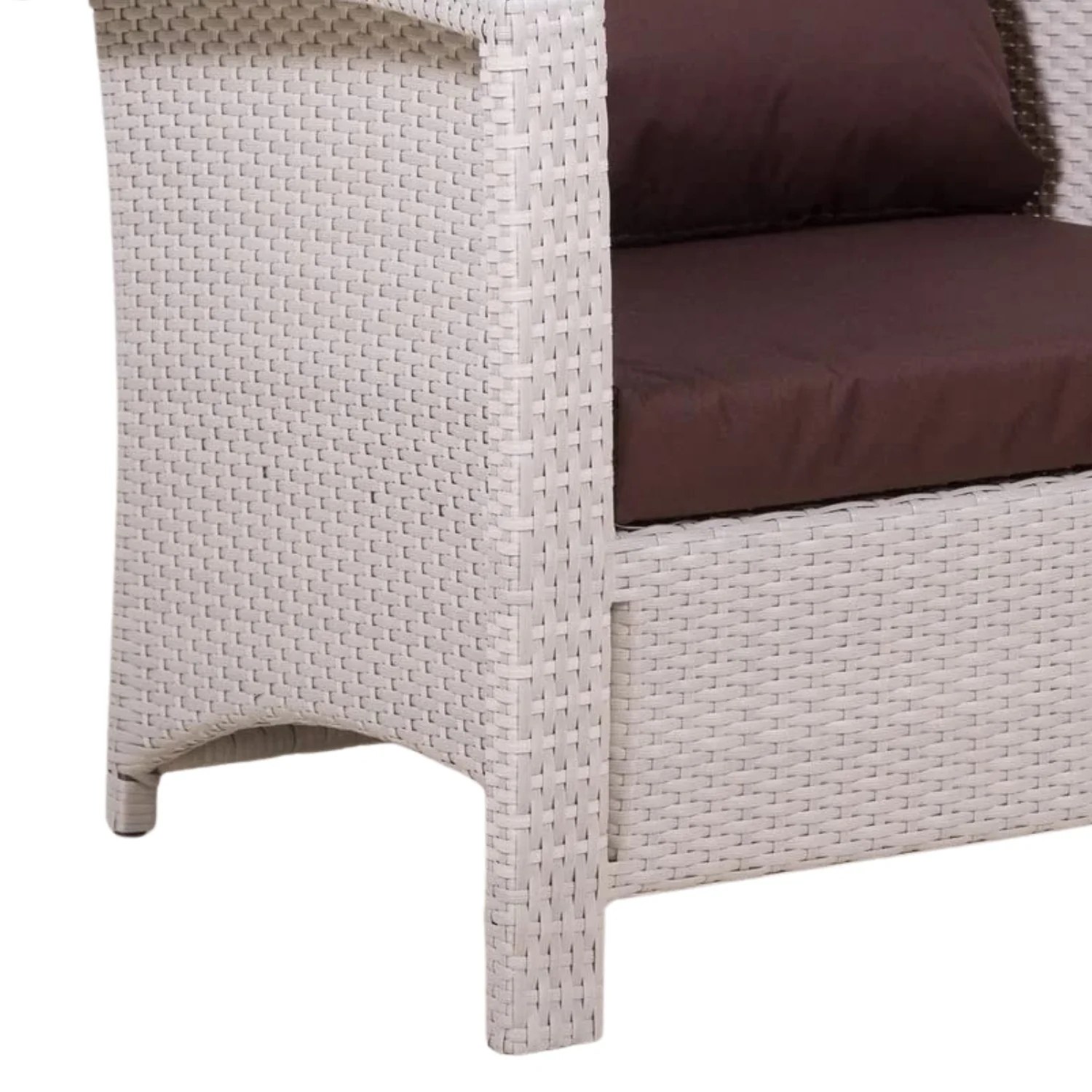 Outdoor All-Weather Wicker Single Seater Sofa - Image 3