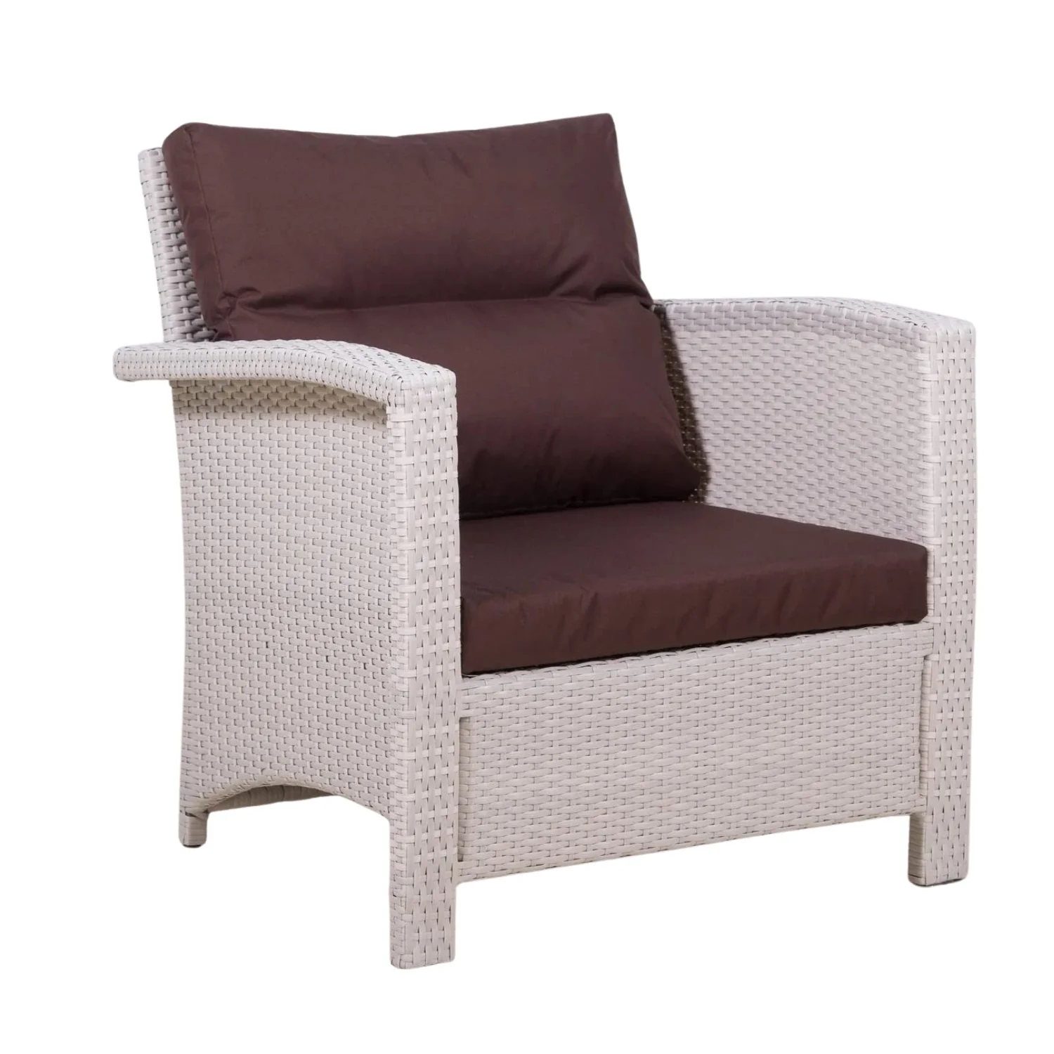 Outdoor All-Weather Wicker Single Seater Sofa - Image 8
