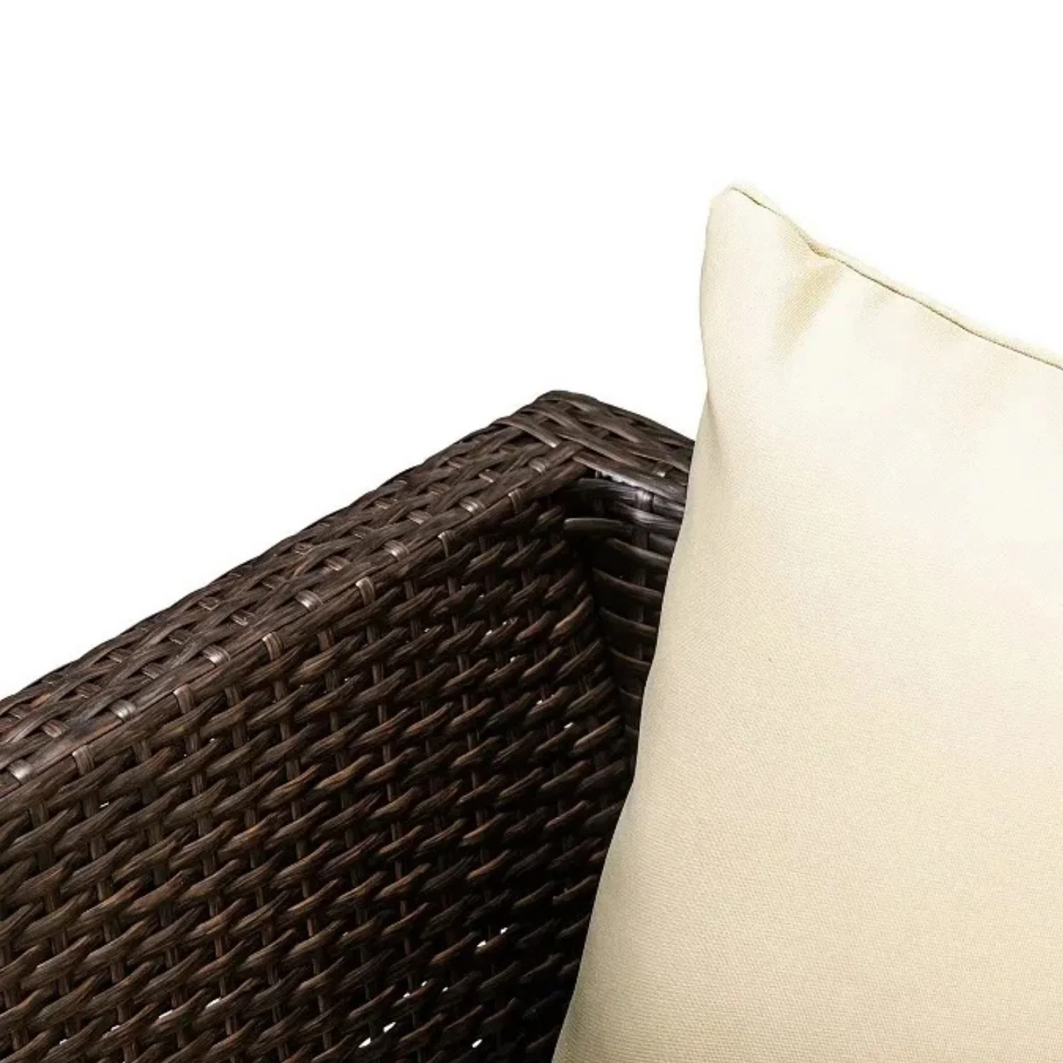 Outdoor All-Weather Wicker Single Seater Sofa - Image 3