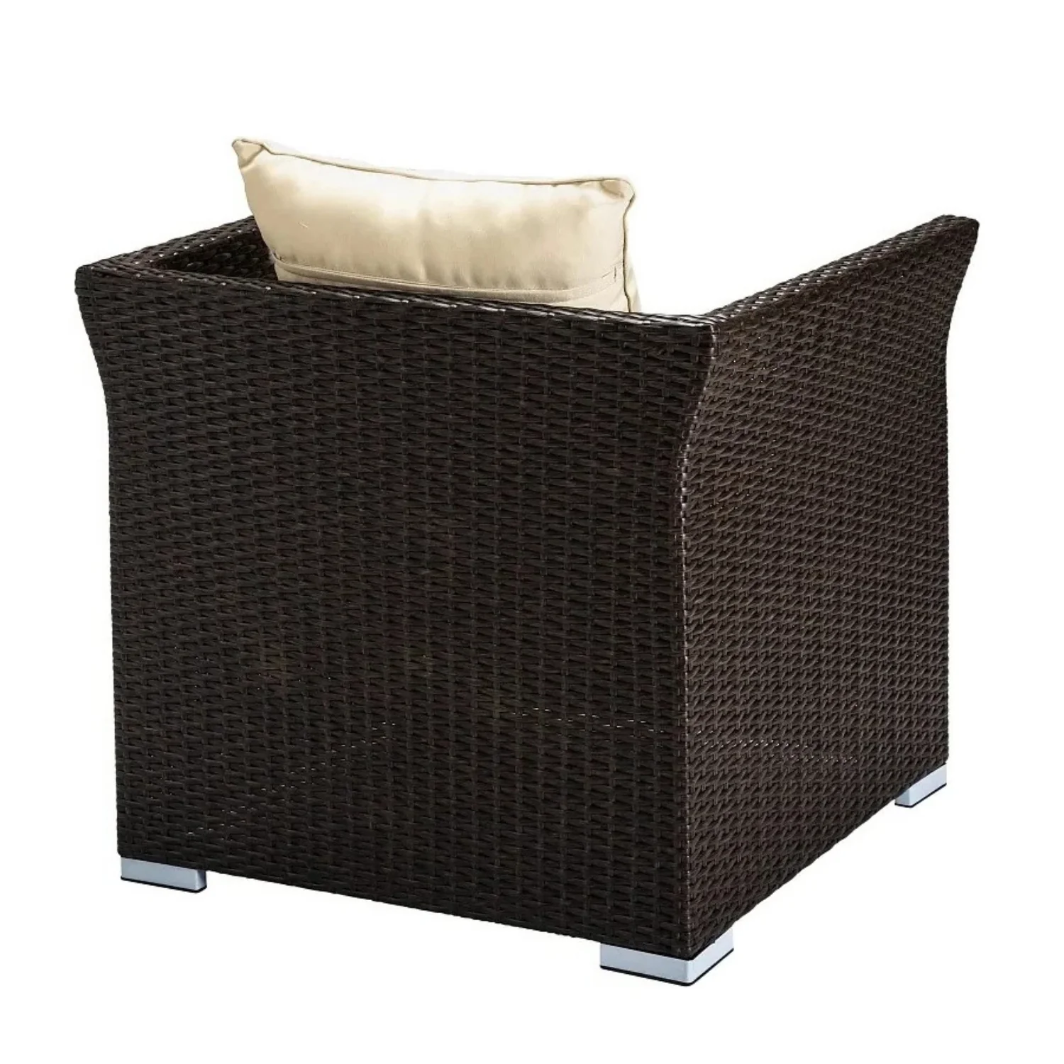 Outdoor All-Weather Wicker Single Seater Sofa - Image 9