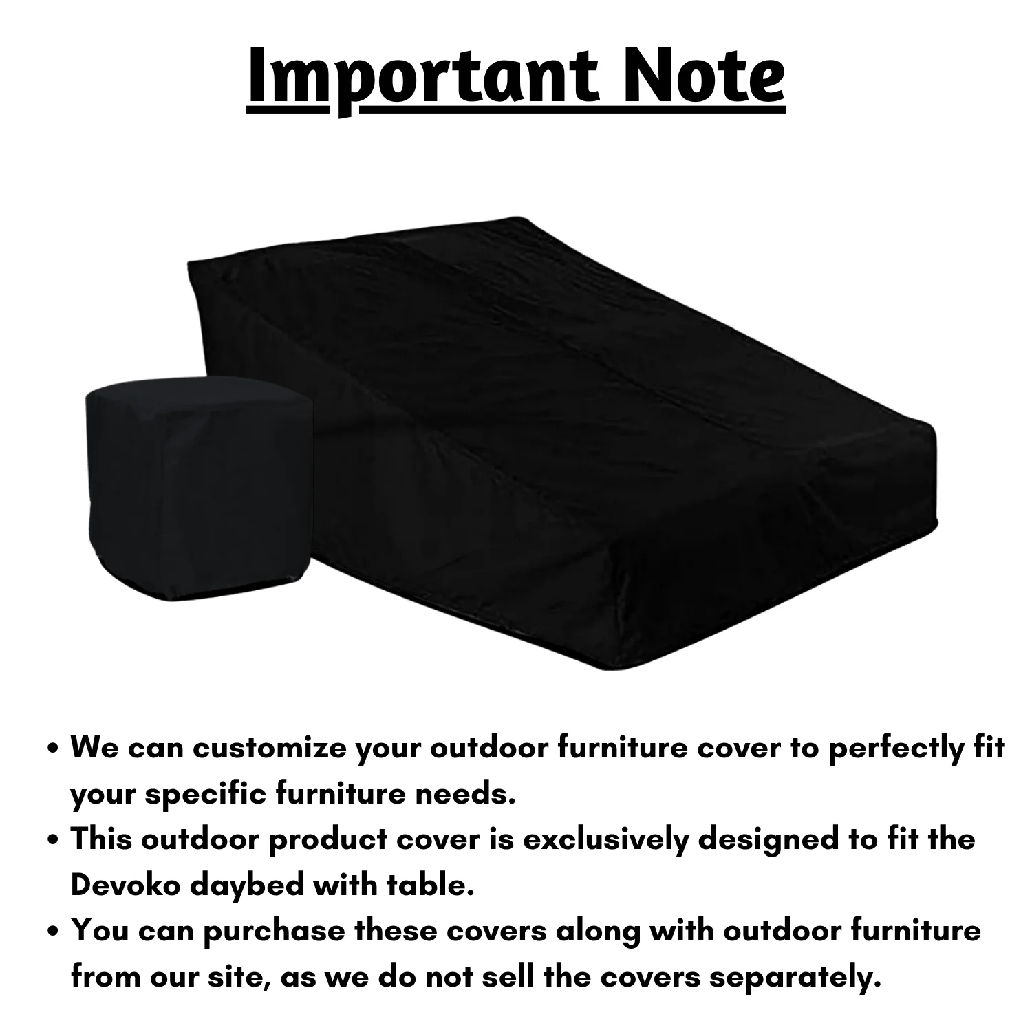 Outdoor Daybed With Table Cover - Image 6