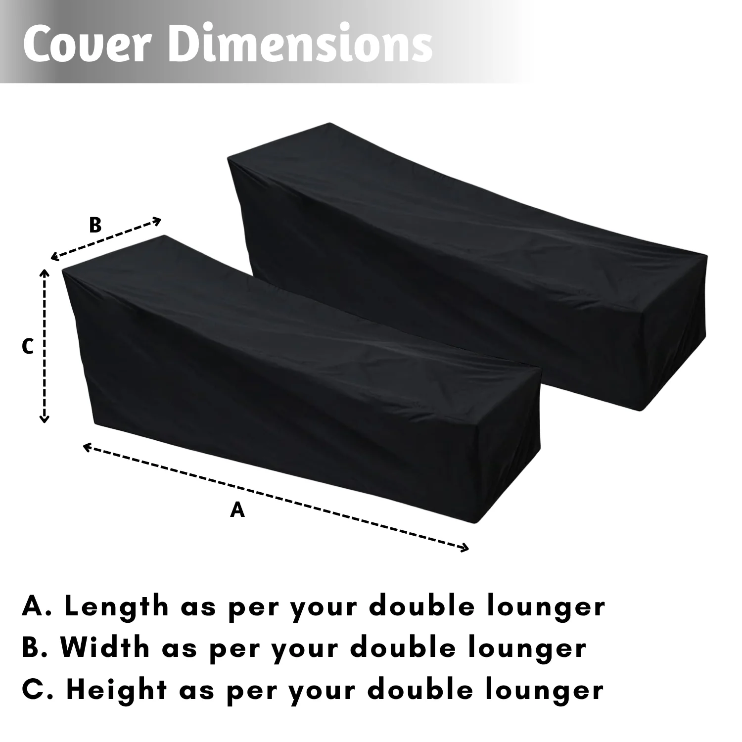 Outdoor Double Lounger Cover - Image 5