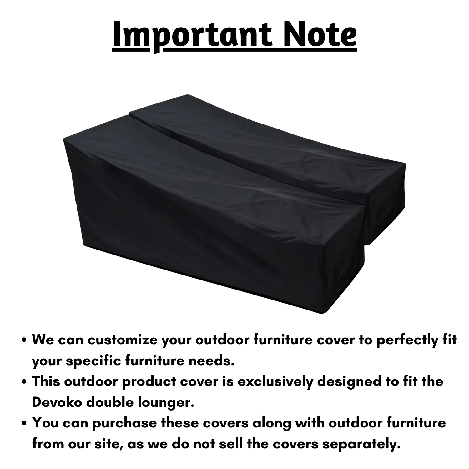 Outdoor Double Lounger Cover - Image 6
