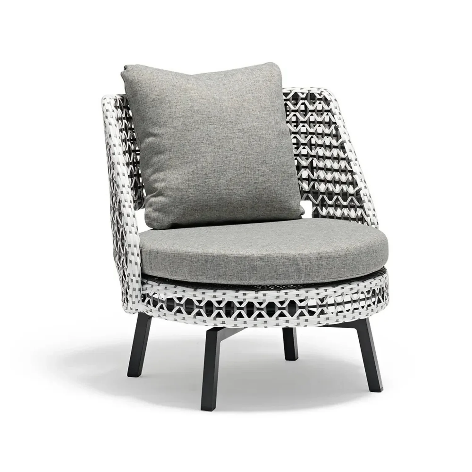 Outdoor Double Tone Rattan Wicker Sofa Set - Image 4