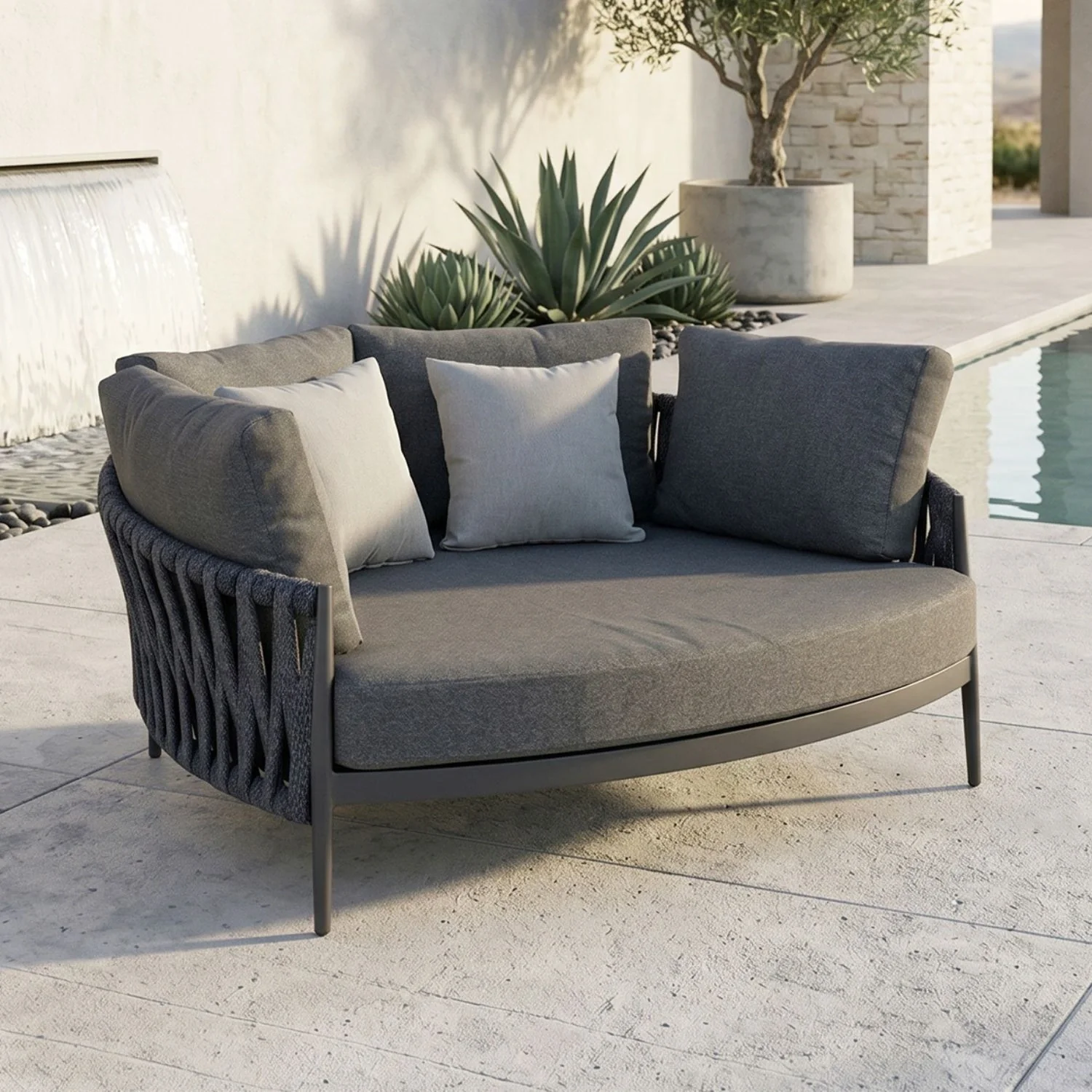 Outdoor Patio Rope Daybed for Garden - Image 7