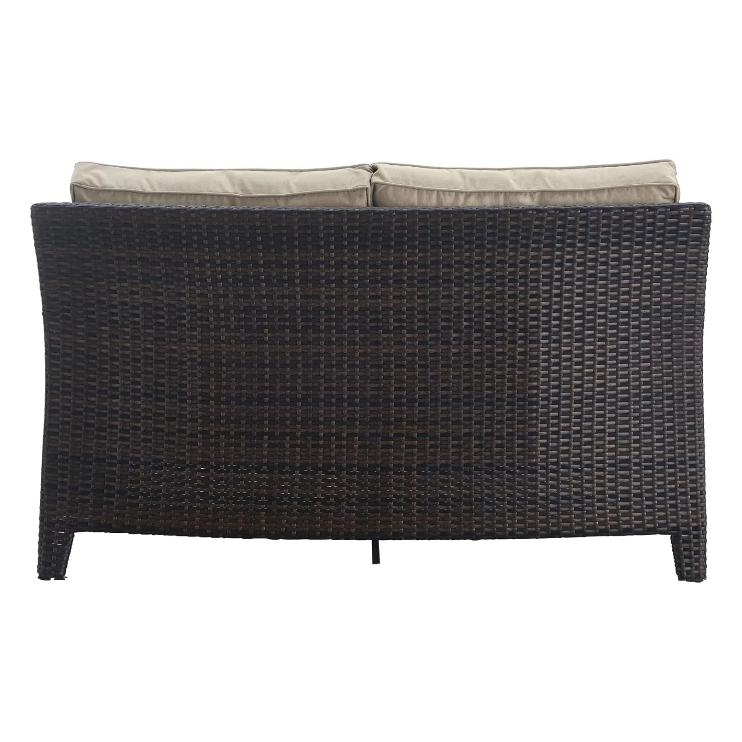 Outdoor Rattan Wicker 1-Piece Loveseat Sofa - Image 8