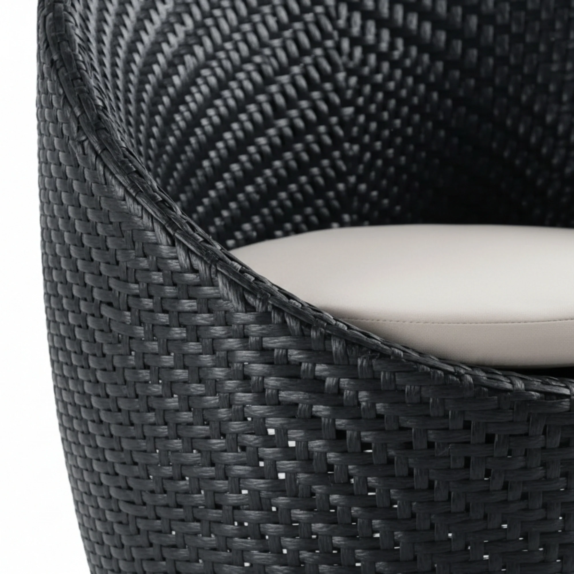 Outdoor Rattan Wicker 3-Piece Conversation Set - Image 9