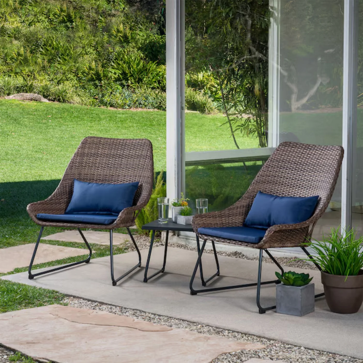 Outdoor Rattan Wicker 3-Piece Patio Set - Image 11