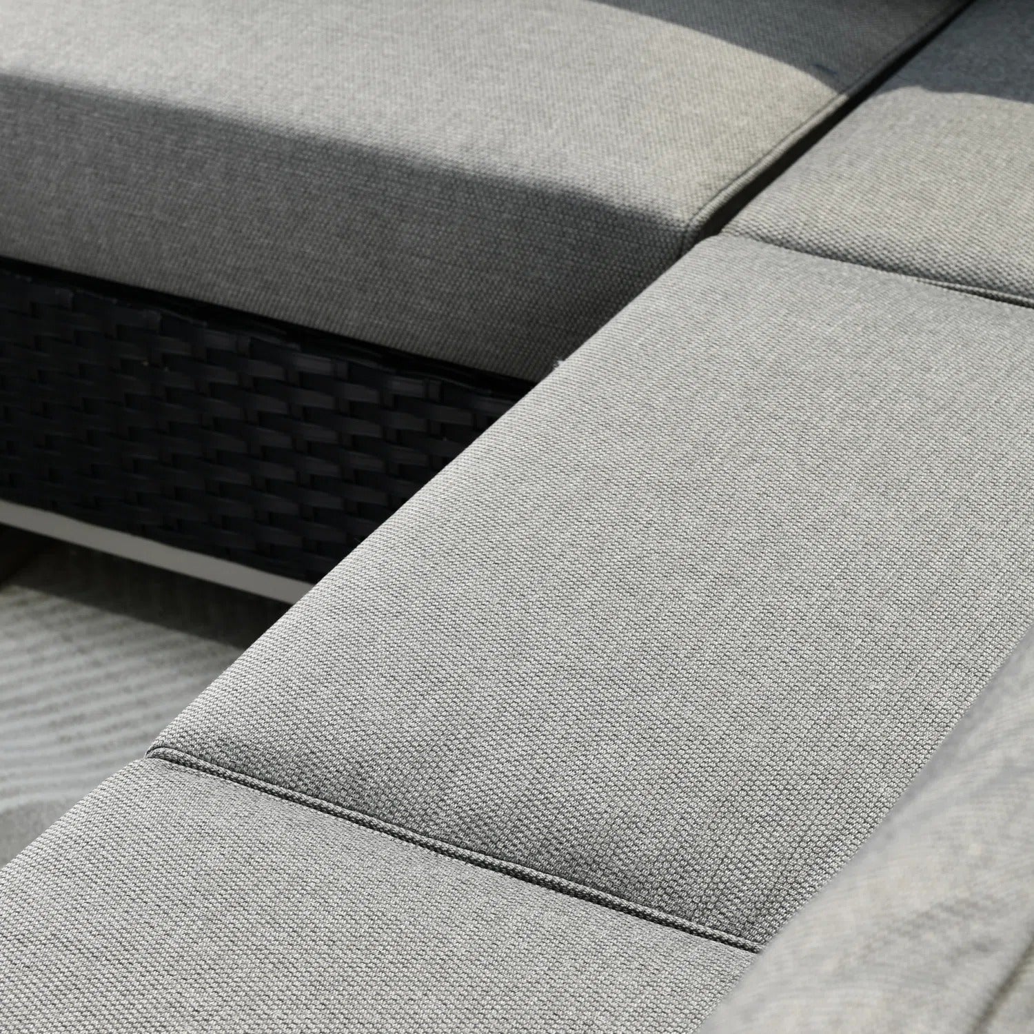 Outdoor Rattan Wicker 7-Seater Sofa Set - Image 11