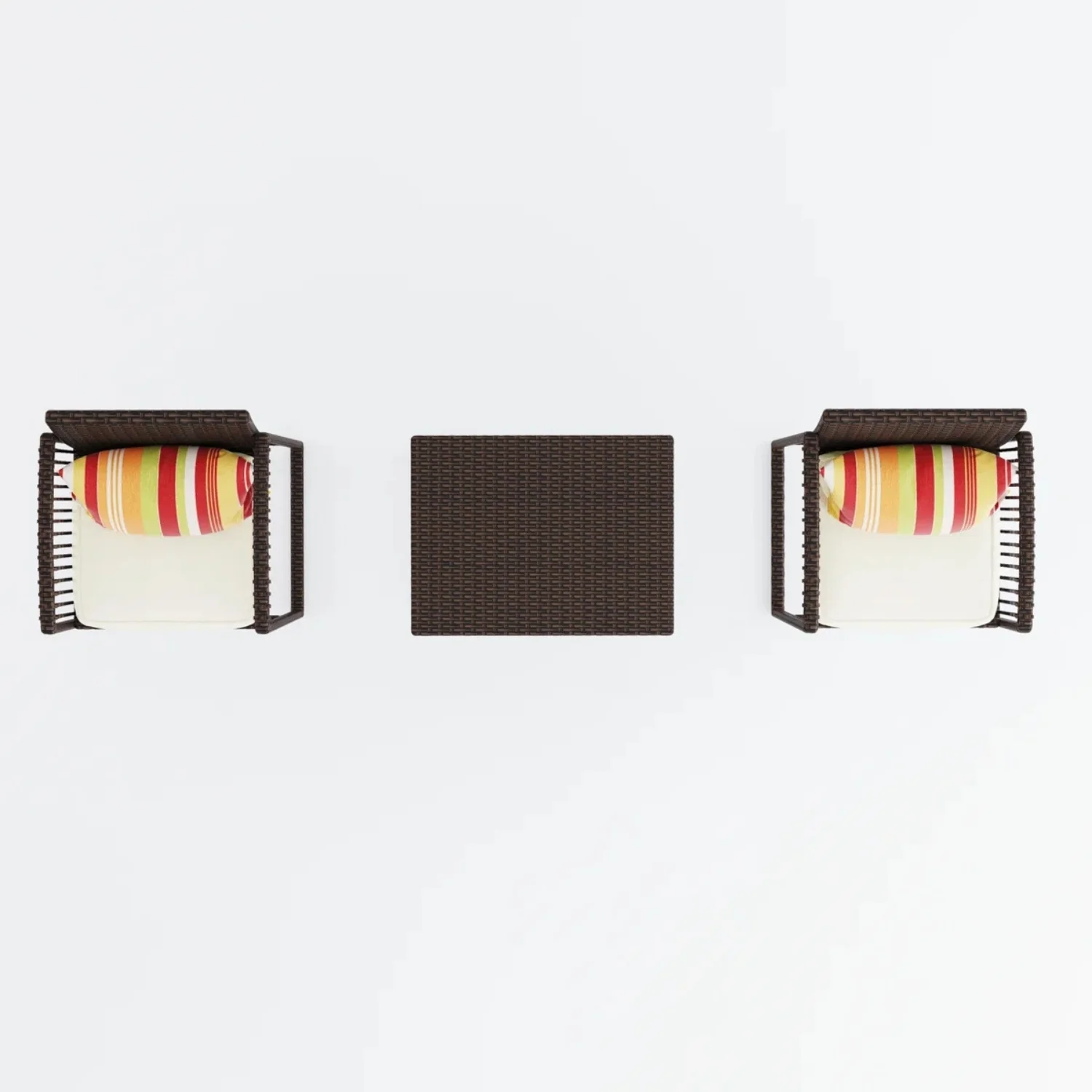 Outdoor Rattan Wicker Bar Set With 2-Tier Table - Image 4