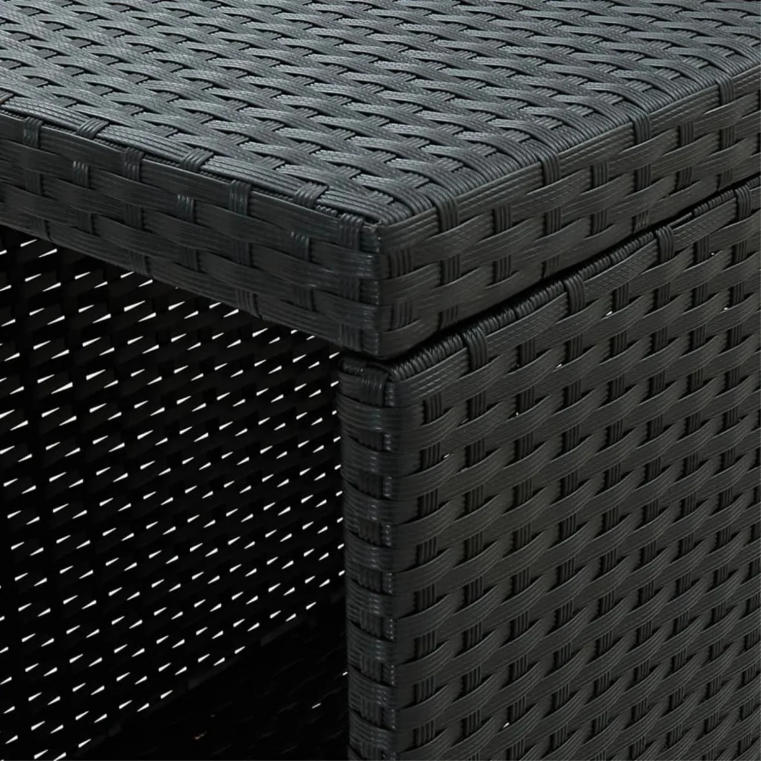 Outdoor Rattan Wicker Bar Table with High-Top Design - Image 3